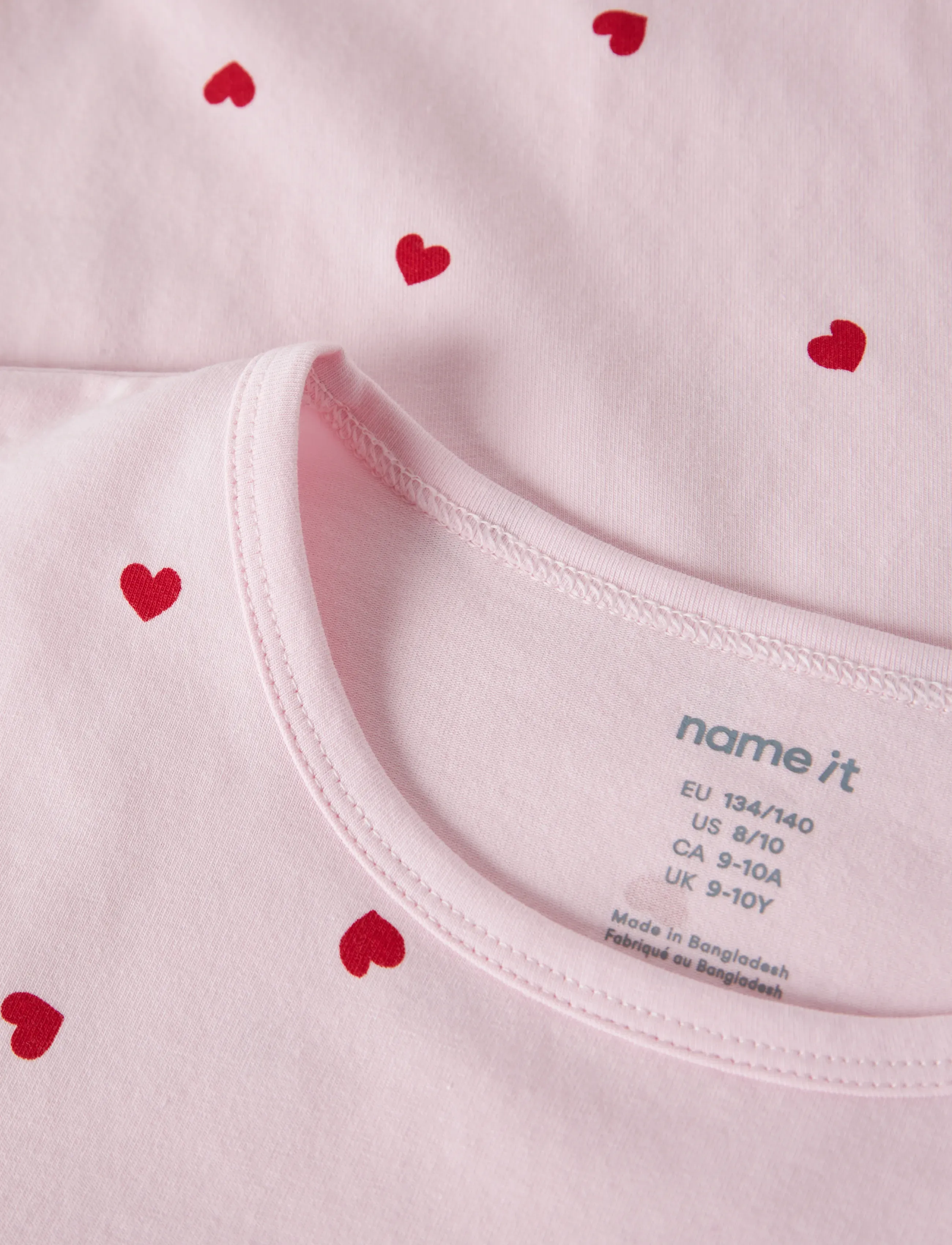 name it - NKFNIGHTSET PEYOTE HEARTS NOOS - pyjamassæt - ballerina - 3
