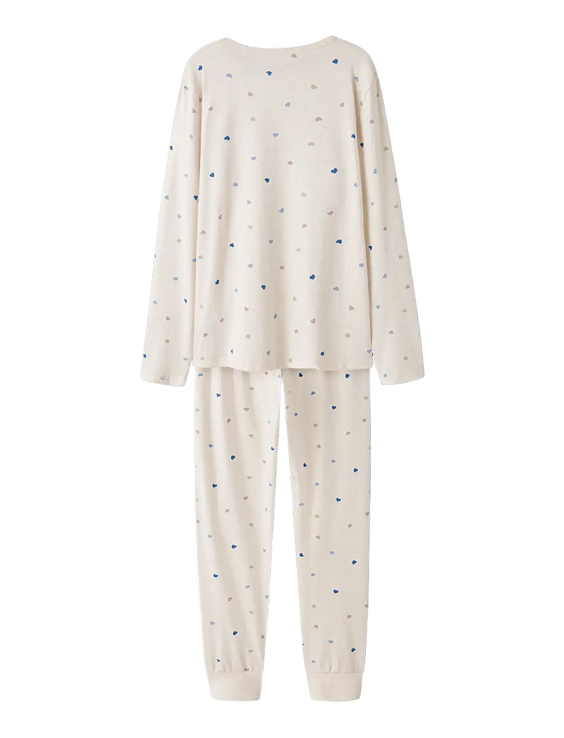 name it - NKFNIGHTSET PEYOTE HEARTS NOOS - pyjamassæt - peyote melange - 2