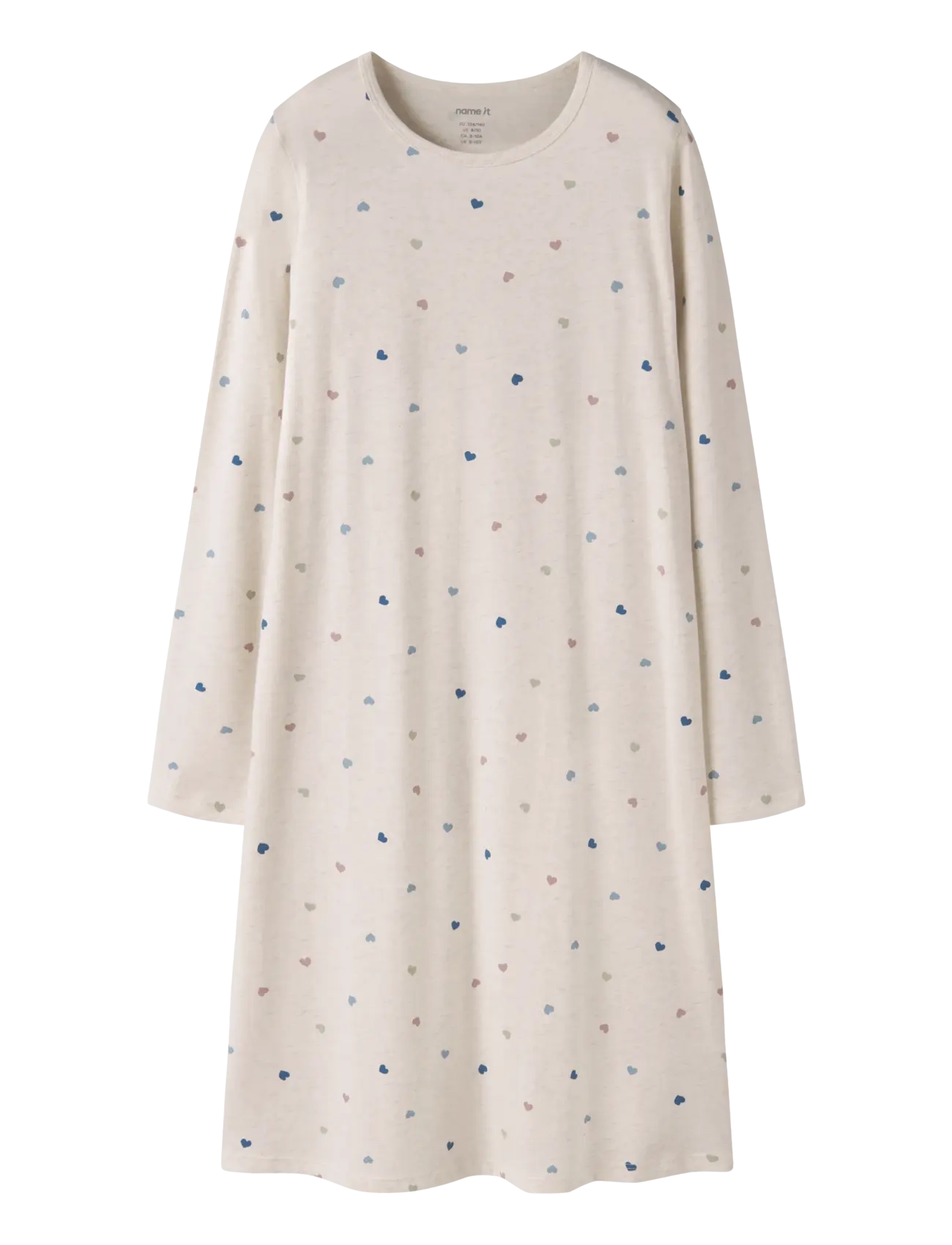 name it NKFNIGHTGOWN HEARTS NOOS - Natkjoler - PEYOTE MELANGE / cream