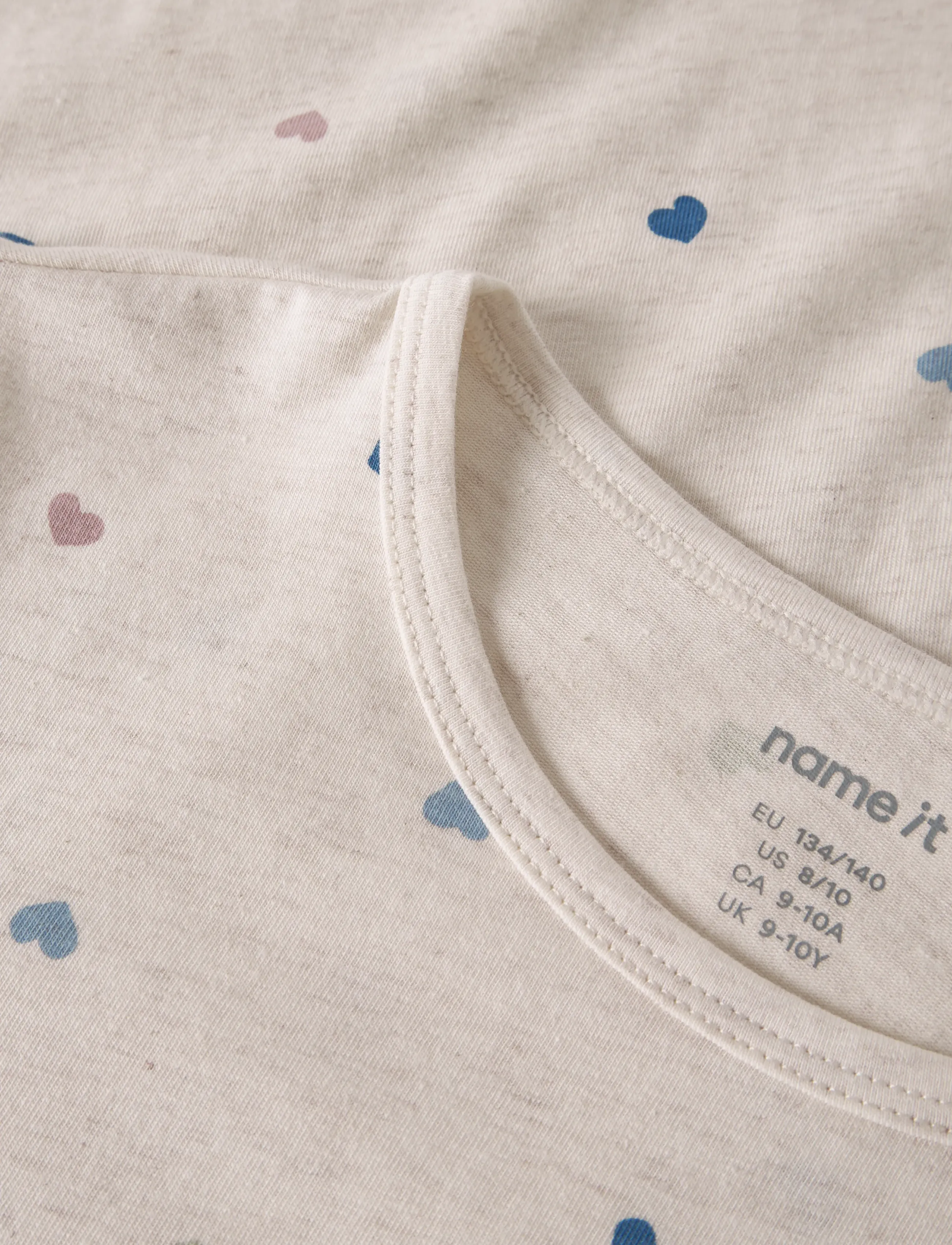 name it - NKFNIGHTGOWN HEARTS NOOS - nightdresses - peyote melange - 3