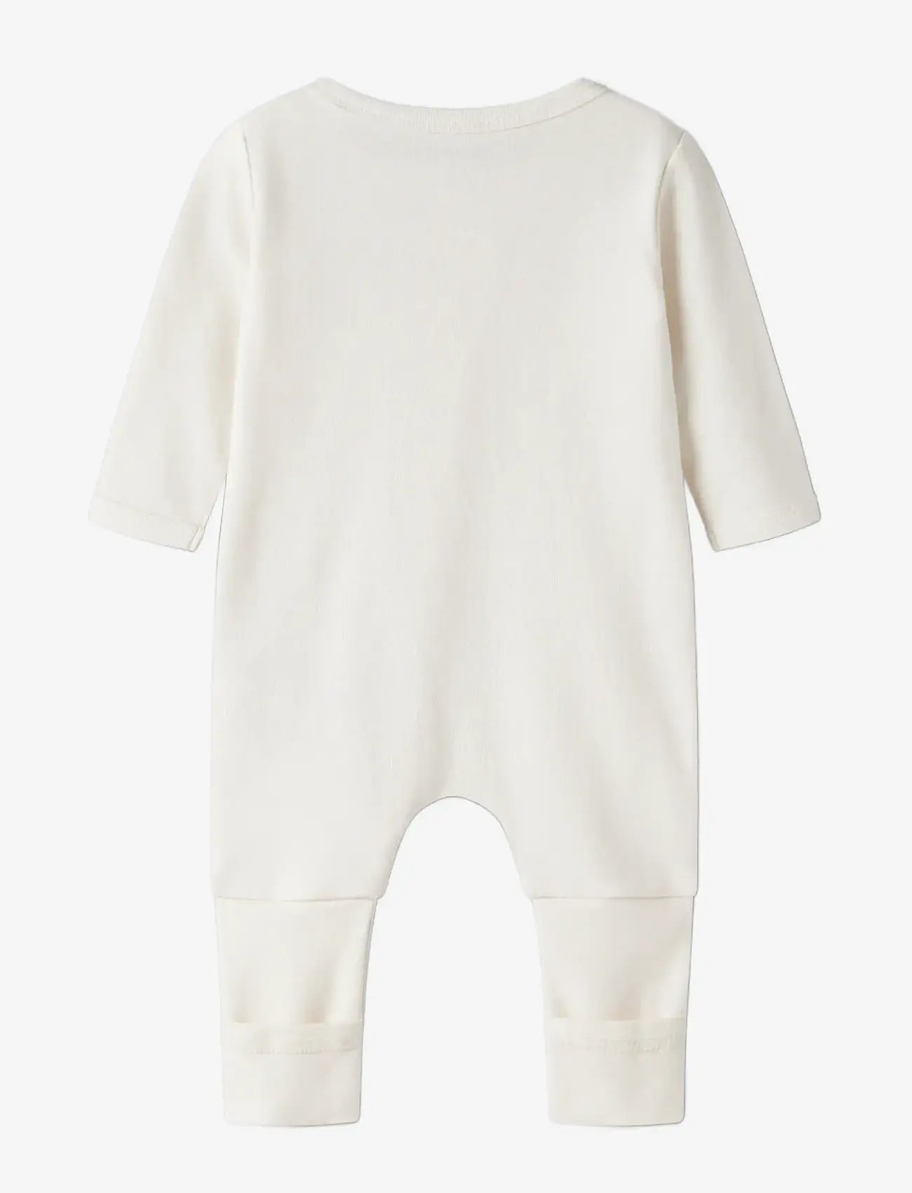 name it - NBNNIGHTSUIT 2P ZIP FF PUMICE BEAR NOOS - schlafoveralls - pumice stone - 2