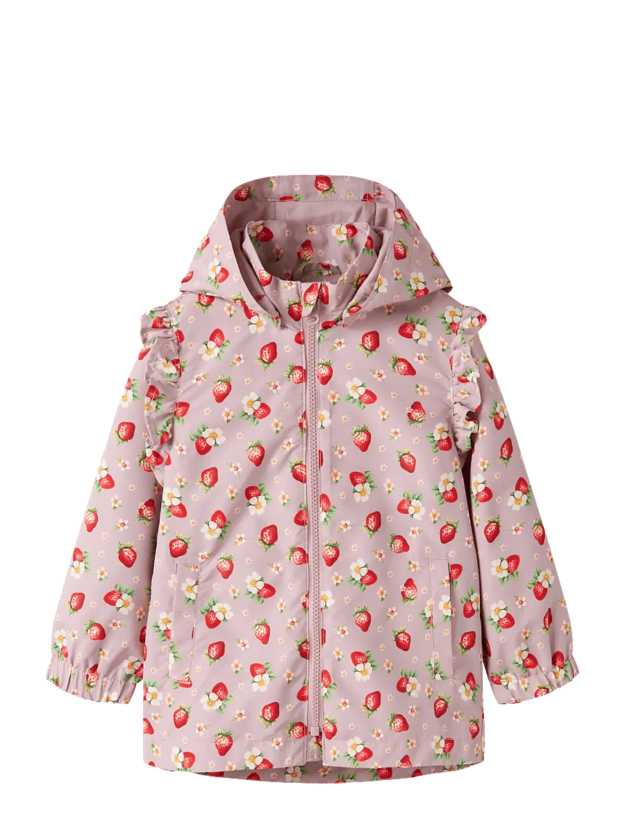 name it - NMFMAXI JACKET LI FRILL AOP - keepsake lilac - 1