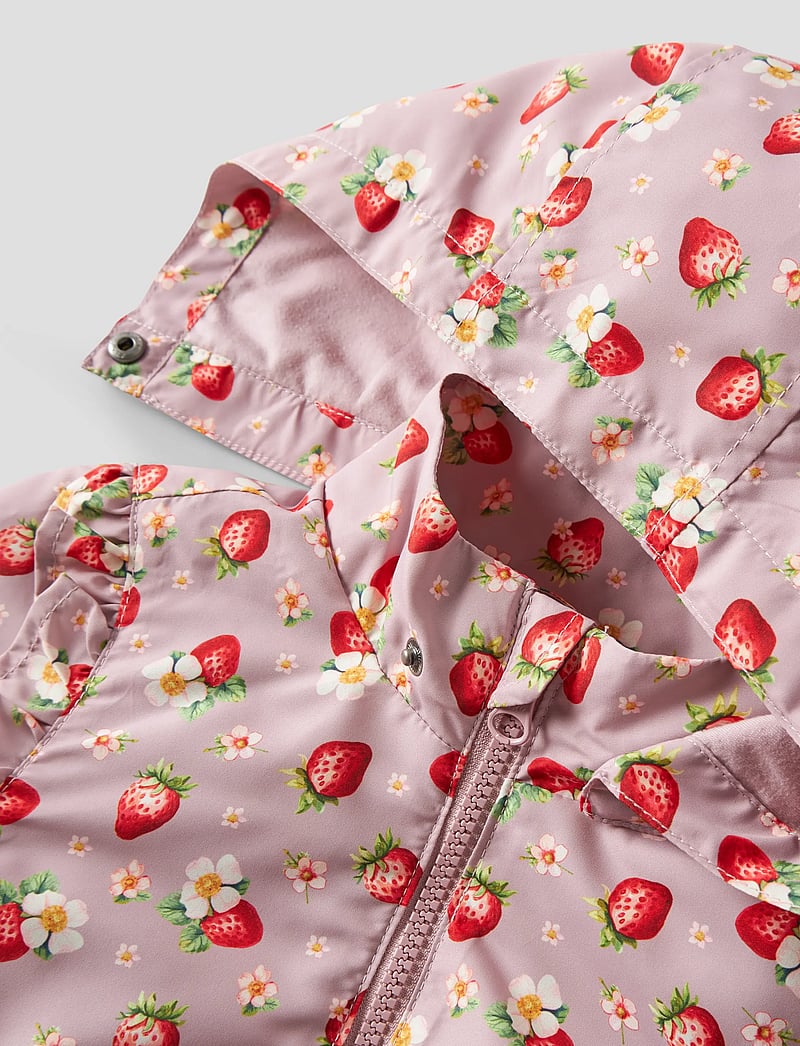 name it - NMFMAXI JACKET LI FRILL AOP - regenjacken - keepsake lilac - 4