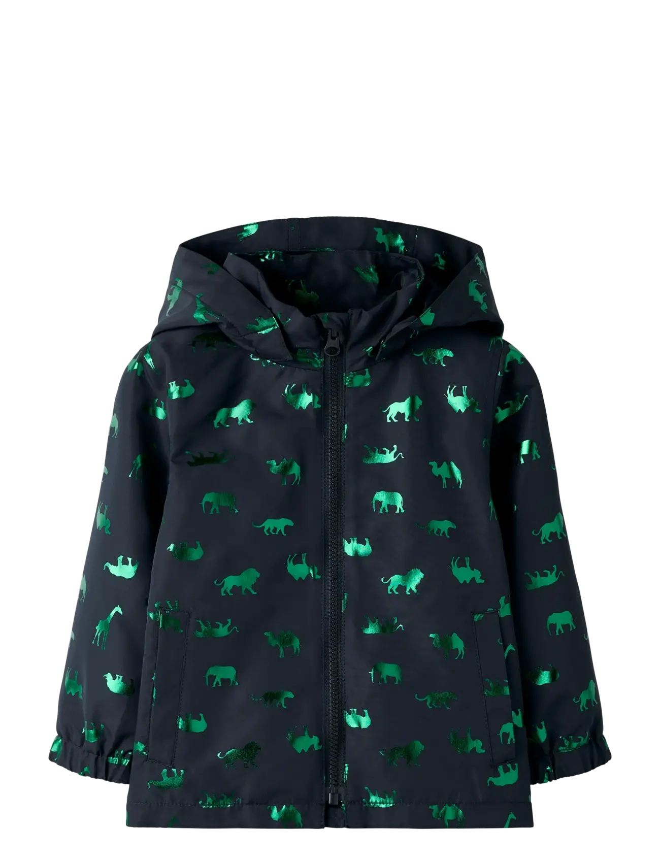 NAME IT Nmmmax Jacke Li Foil Aop Navy - 98 - Kinder