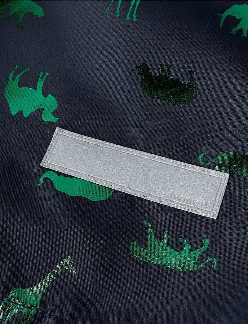 name it - NMMMAX JACKET LI FOIL AOP - skaljakker - dark sapphire - 4