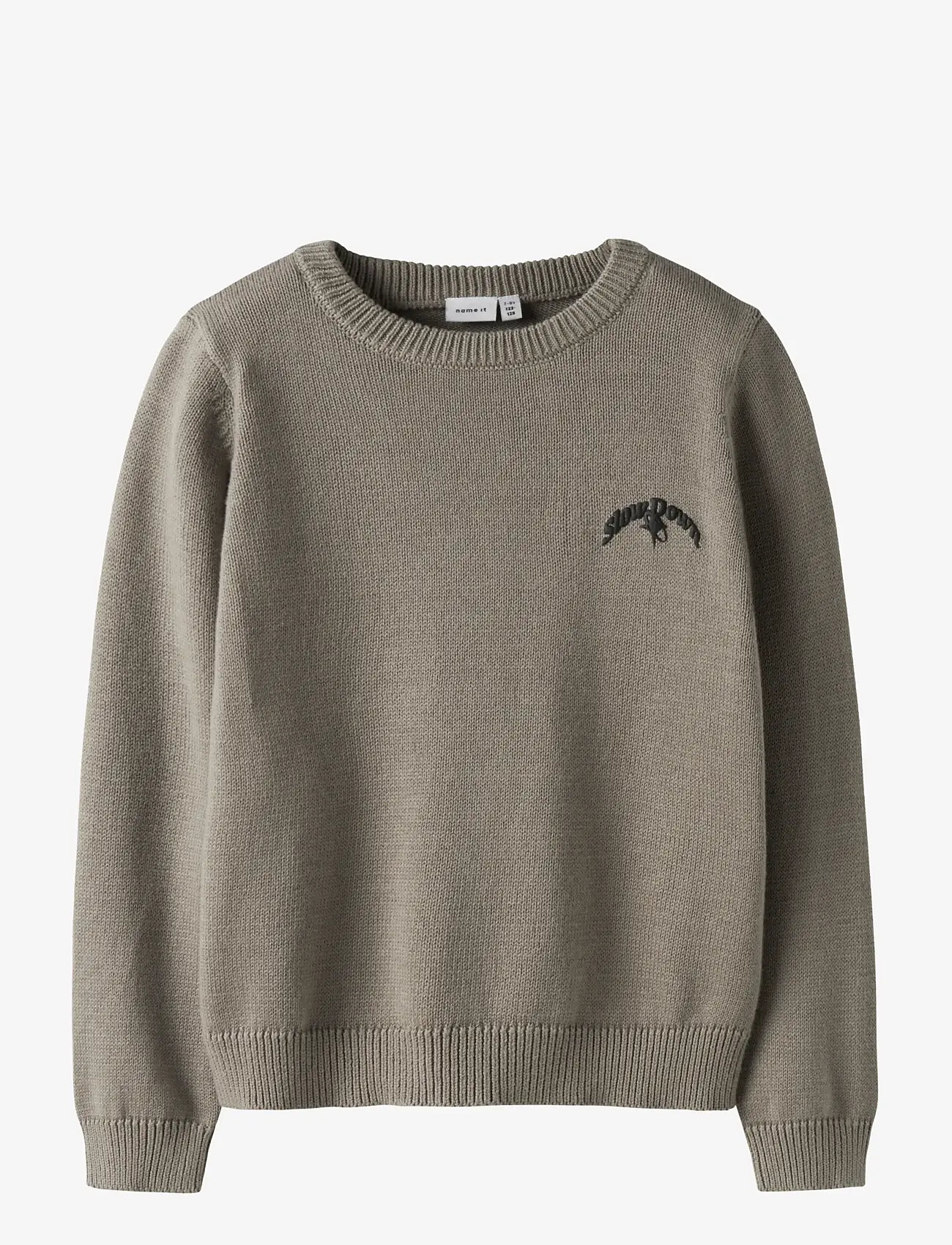 name it - NKMBRADY LS LOOSE KNIT BOX - trøjer - vintage khaki - 0