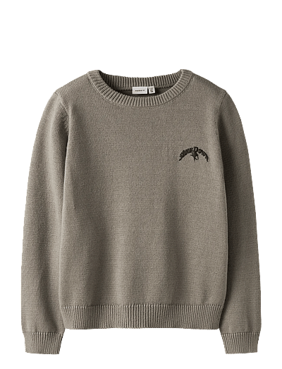 name it NKMBRADY LS LOOSE KNIT BOX - Strickmode - VINTAGE KHAKI / khaki/green