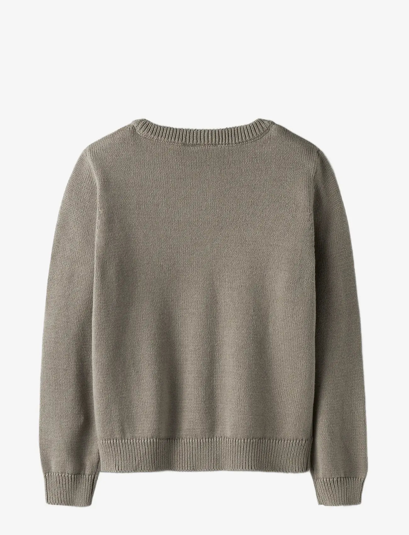 name it - NKMBRADY LS LOOSE KNIT BOX - trøjer - vintage khaki - 1