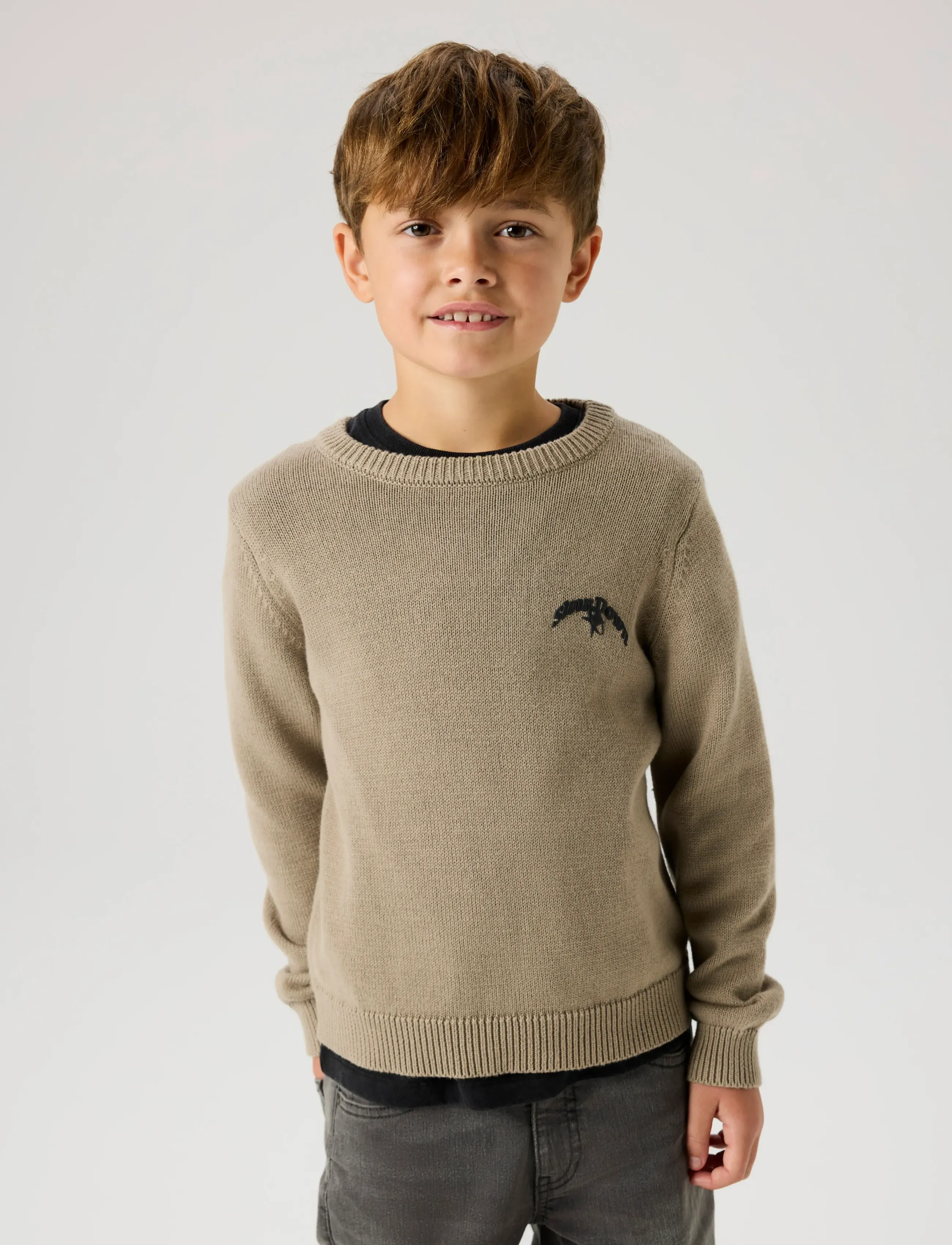 name it - NKMBRADY LS LOOSE KNIT BOX - pullover - vintage khaki - 4