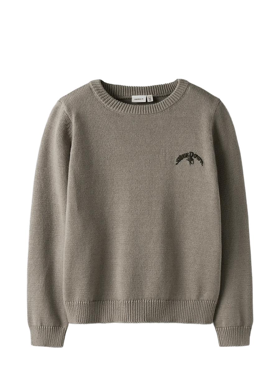 name it - NKMBRADY LS LOOSE KNIT BOX - pullover - vintage khaki - 2