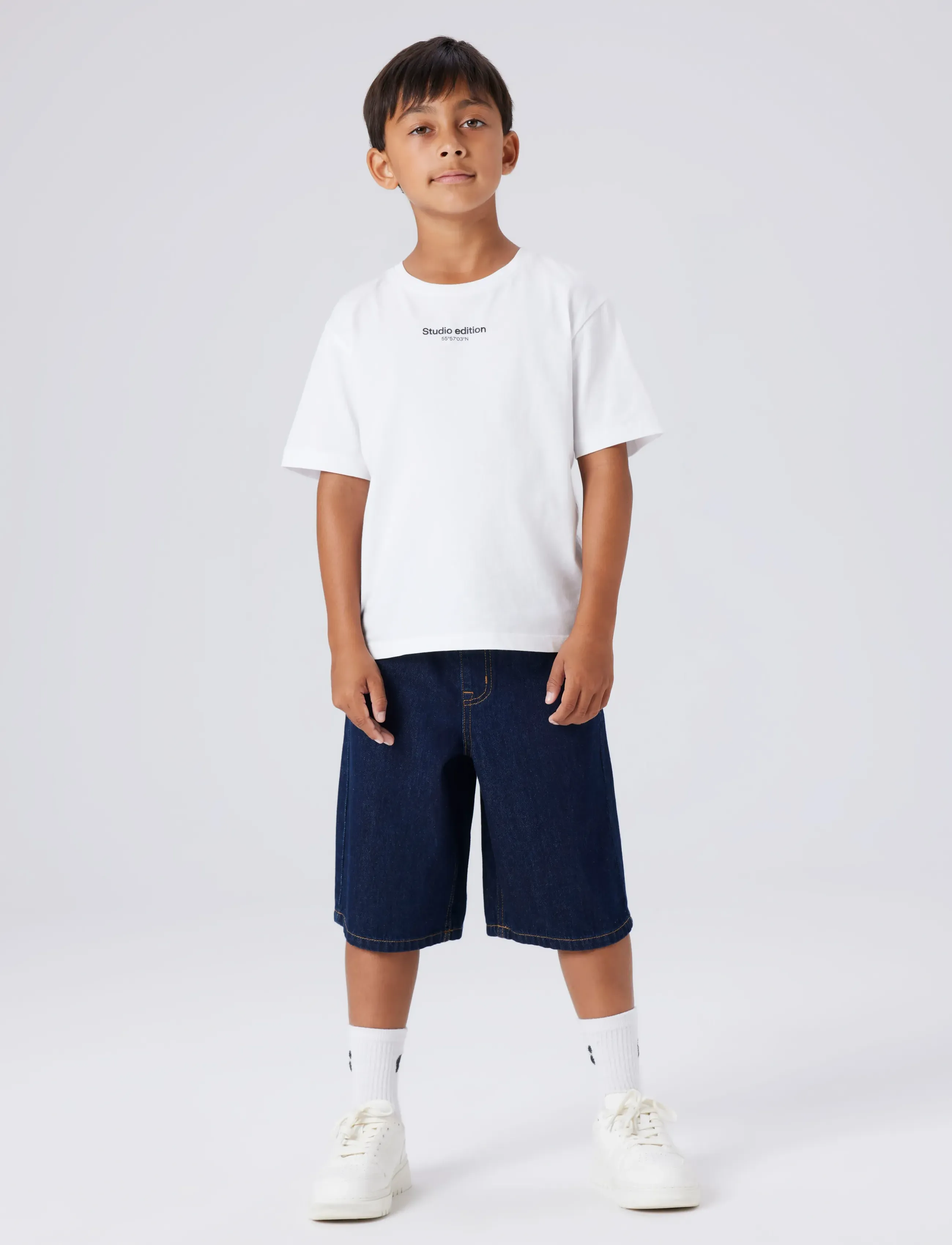 name it - NKMBEN X SKATER DNM BERMUDA 8649-BY NOOS - denimshorts - dark blue denim - 3