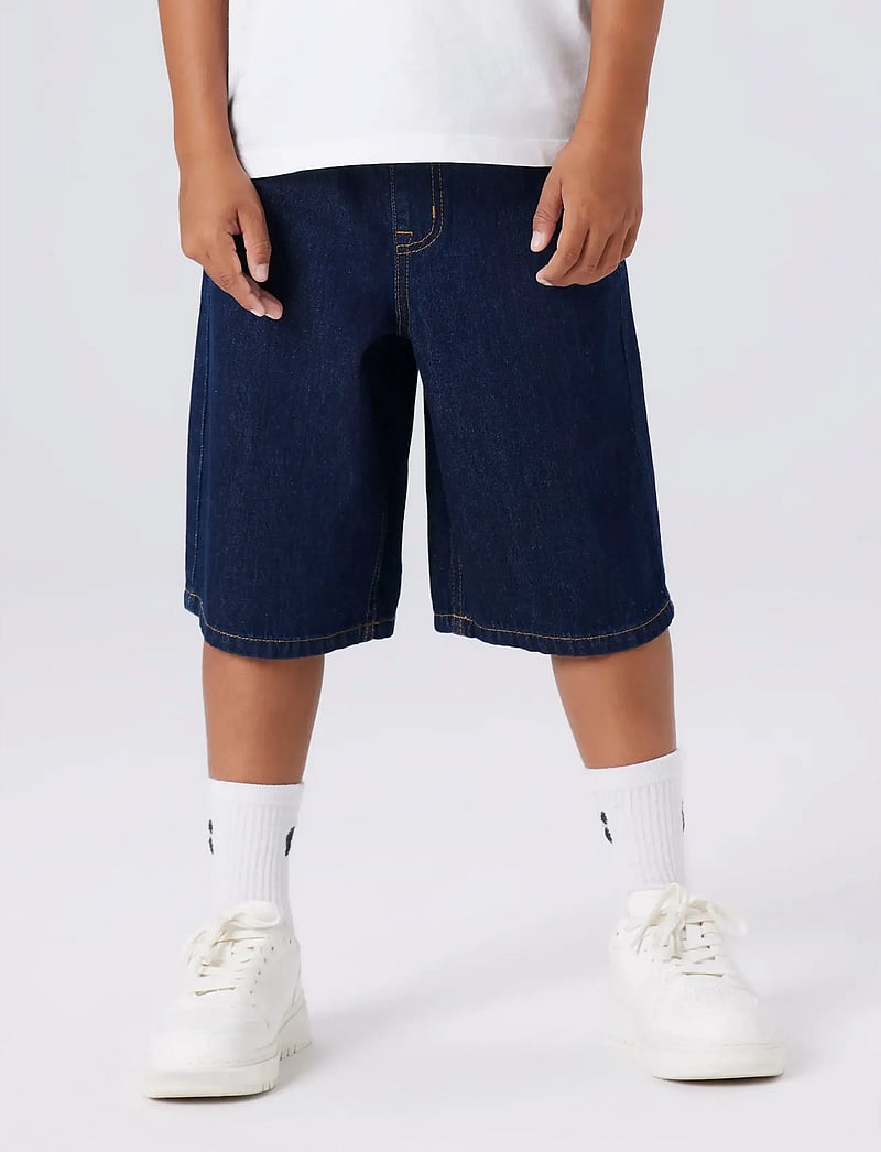 name it - NKMBEN X SKATER DNM BERMUDA 8649-BY NOOS - jeansshorts - dark blue denim - 4