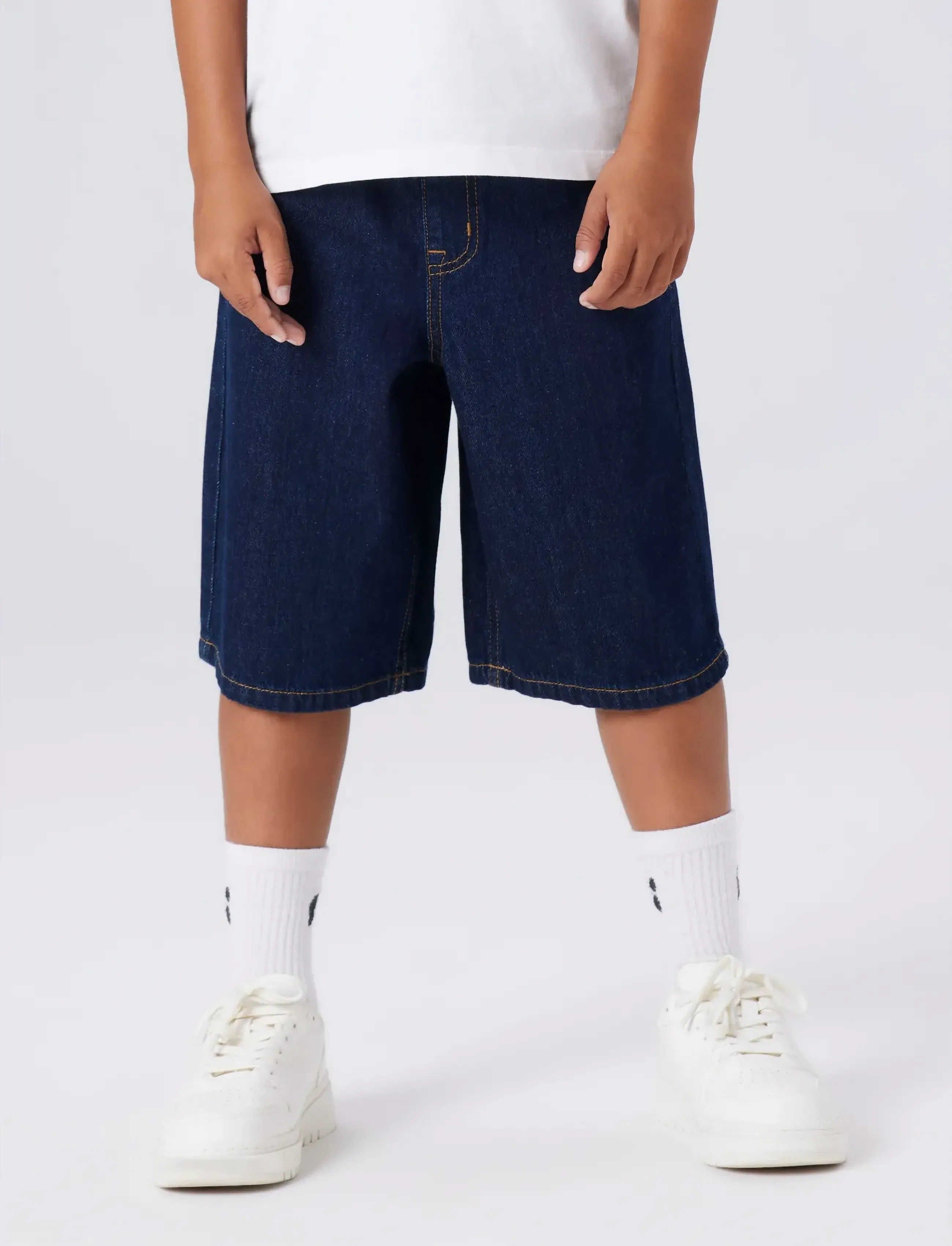 name it - NKMBEN X SKATER DNM BERMUDA 8649-BY NOOS - denimshorts - dark blue denim - 4