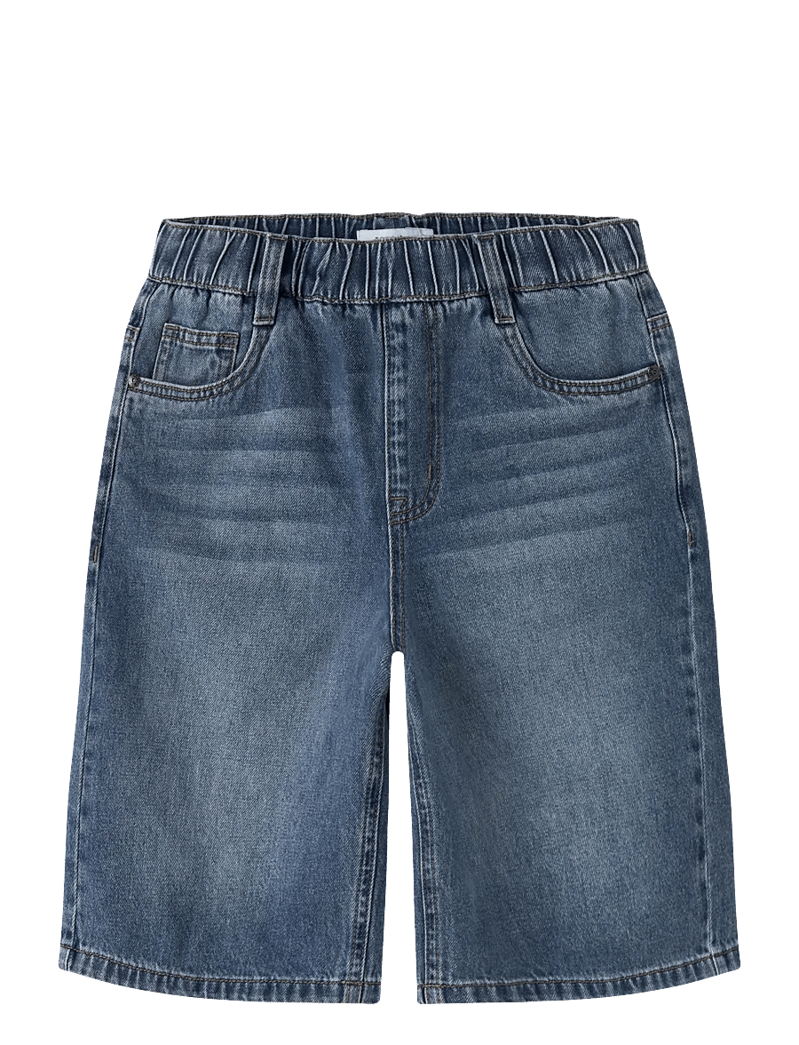 name it - NKMBEN X SKATER DNM BERMUDA 8649-BY NOOS - denimshorts - medium blue denim - 1