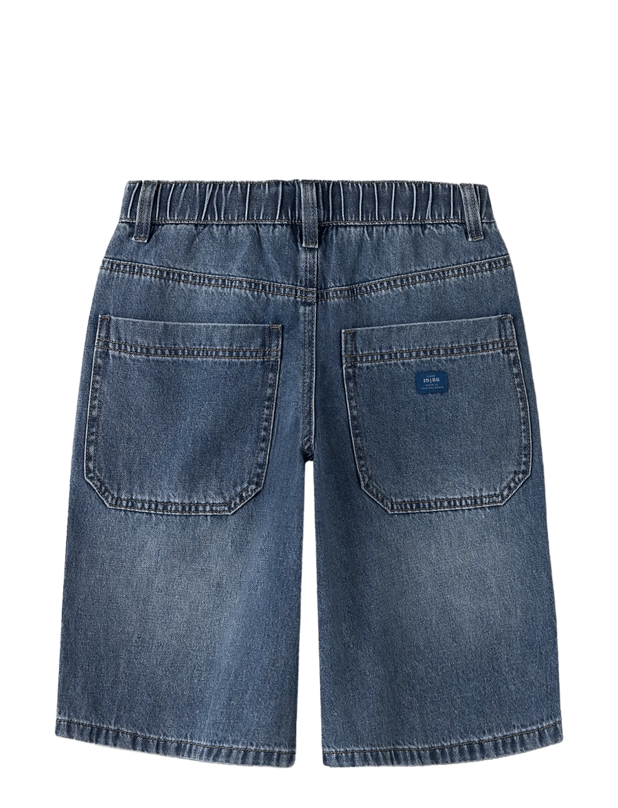 name it - NKMBEN X SKATER DNM BERMUDA 8649-BY NOOS - denimshorts - medium blue denim - 2