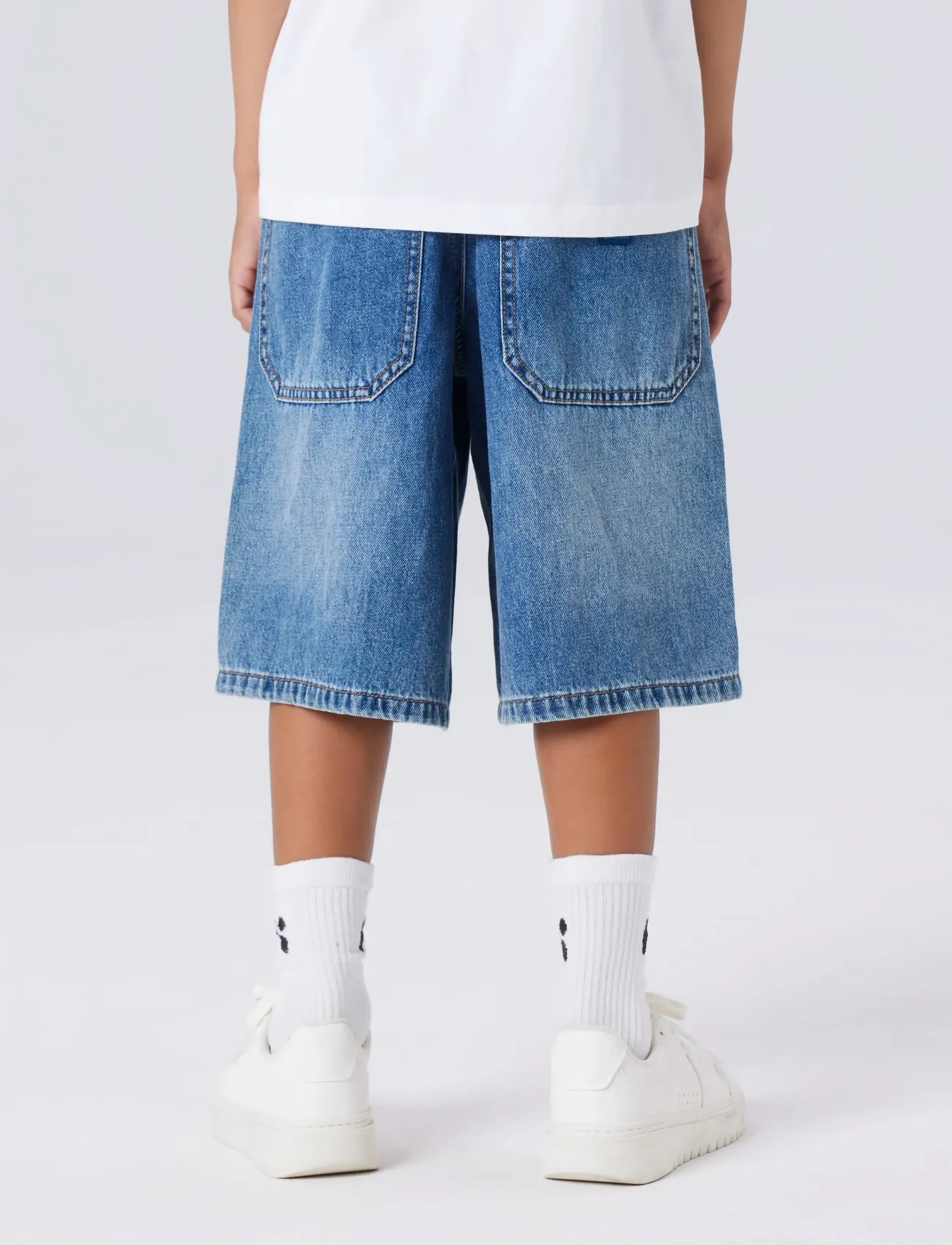 name it Nkmben X Skater Dnm Bermuda 8649-By Noos, 128, Blue, Underdele > Shorts, Børn