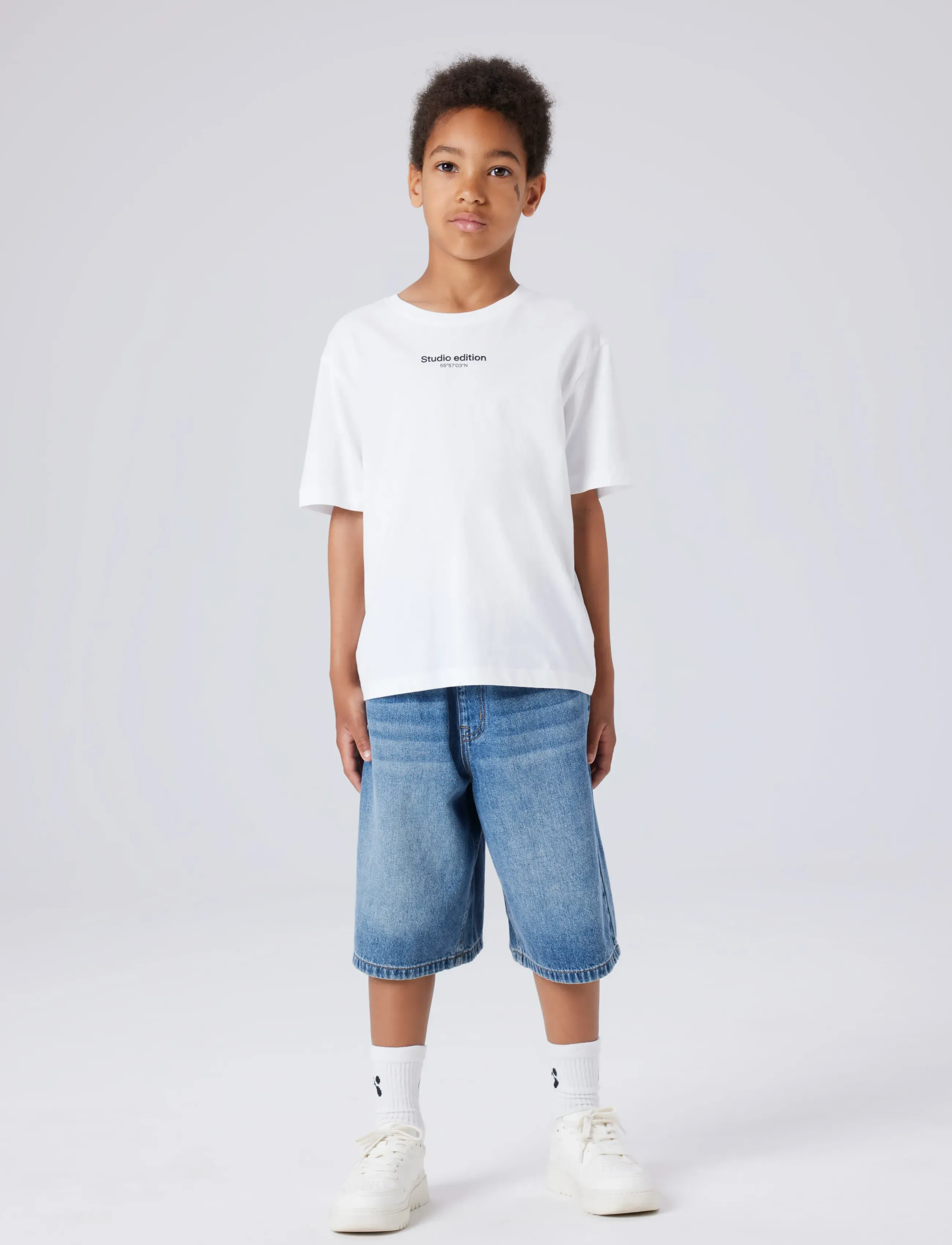 name it - NKMBEN X SKATER DNM BERMUDA 8649-BY NOOS - denimshorts - medium blue denim - 3