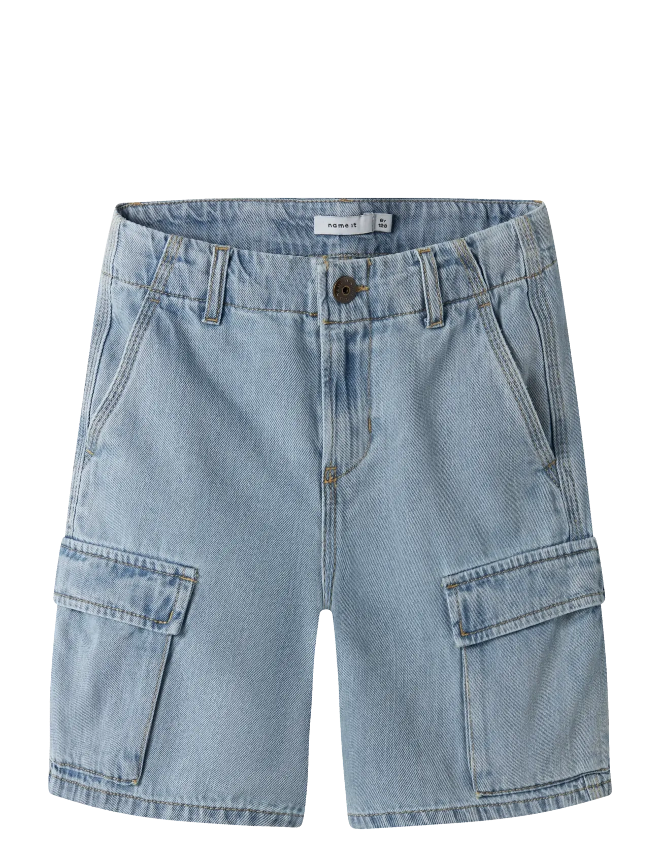 name it NKMRYAN L DNM CARGO SHORTS 8250-OZ - Denimshorts - LIGHT BLUE DENIM / blue