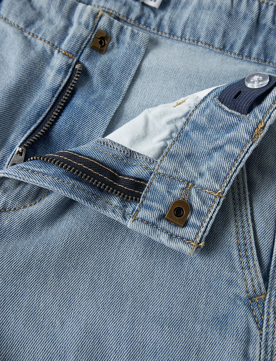 name it - NKMRYAN L DNM CARGO SHORTS 8250-OZ - lühikesed kargopüksid - light blue denim - 2