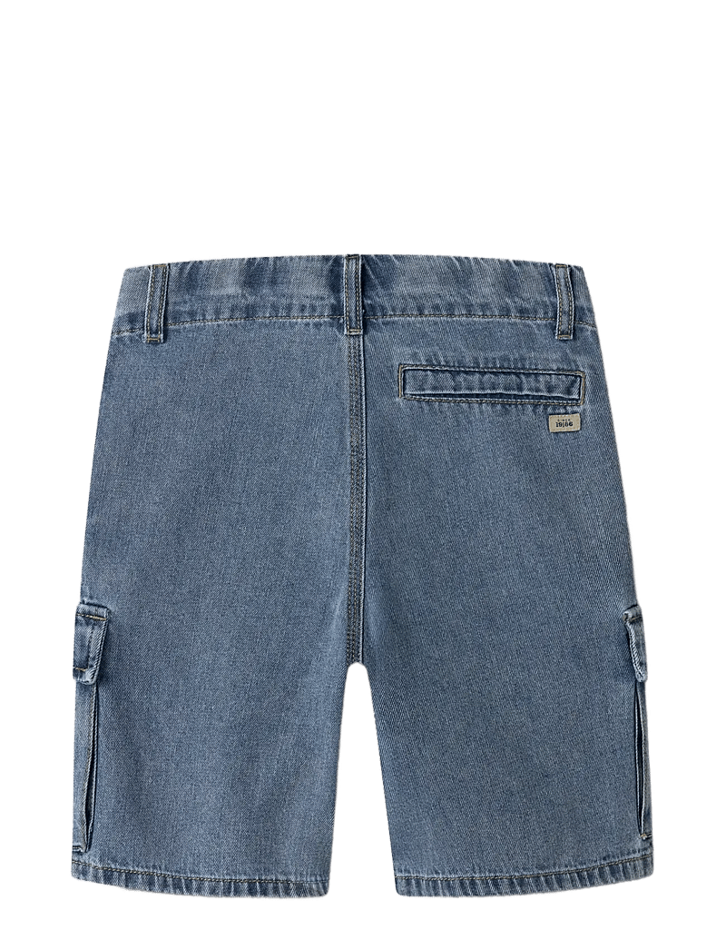 name it - NKMRYAN L DNM CARGO SHORTS 8250-OZ - cargo shorts - medium blue denim - 1