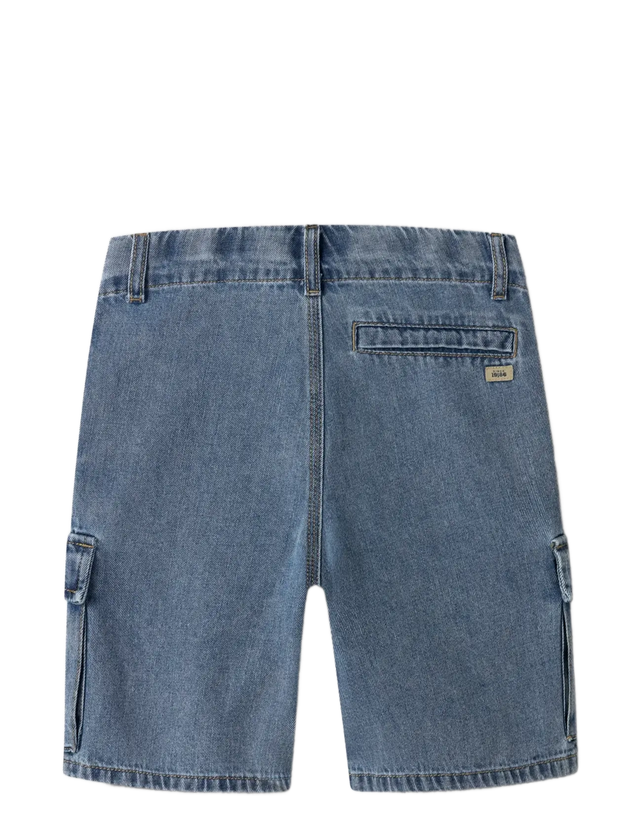 name it - NKMRYAN L DNM CARGO SHORTS 8250-OZ - cargo shorts - medium blue denim - 1