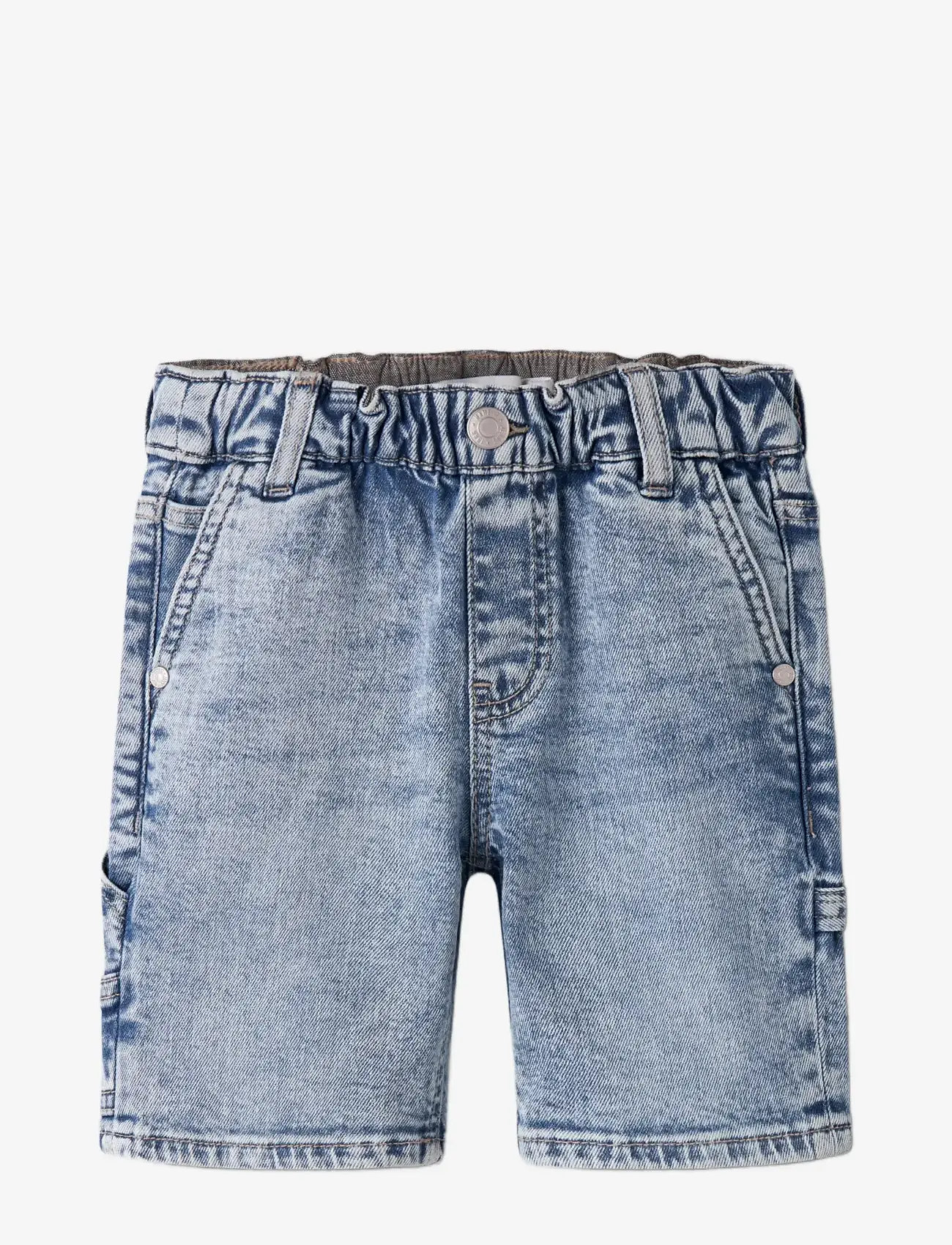 name it - NMMBEN LOOSE DNM BERMUDA 8620-BC NOOS - cargo shorts - light blue denim - 1