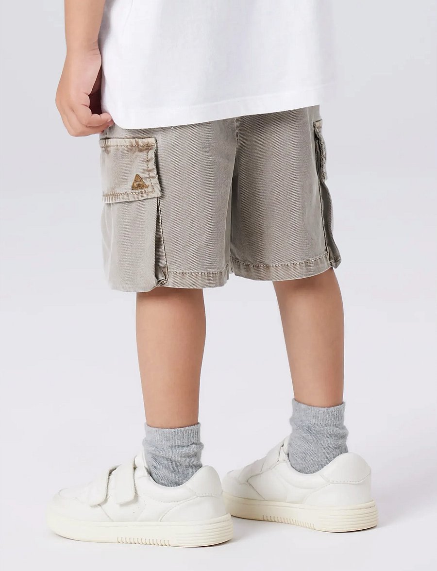 name it - NMMBEN B CARGO MK SHORTS 7805-PO NOOS - cargo shorts - chinchilla - 0