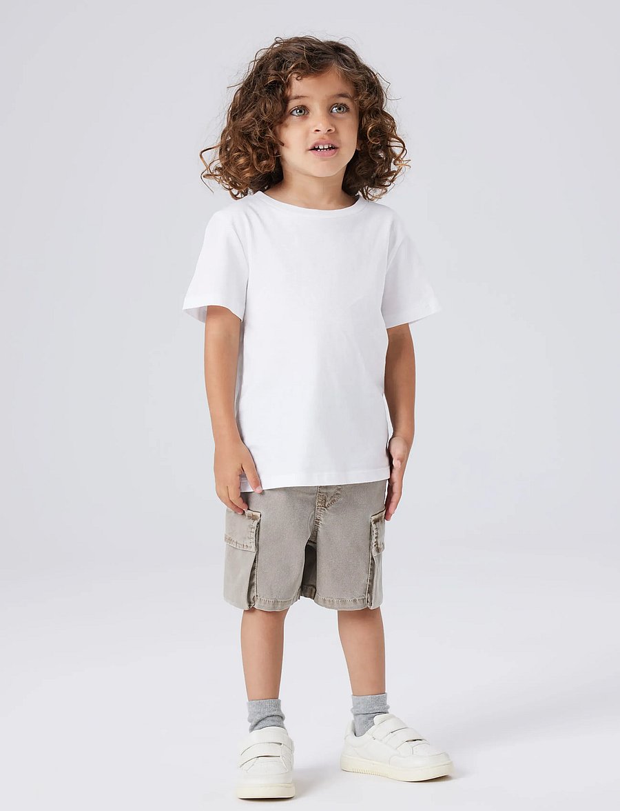 name it - NMMBEN B CARGO MK SHORTS 7805-PO NOOS - cargo shorts - chinchilla - 4