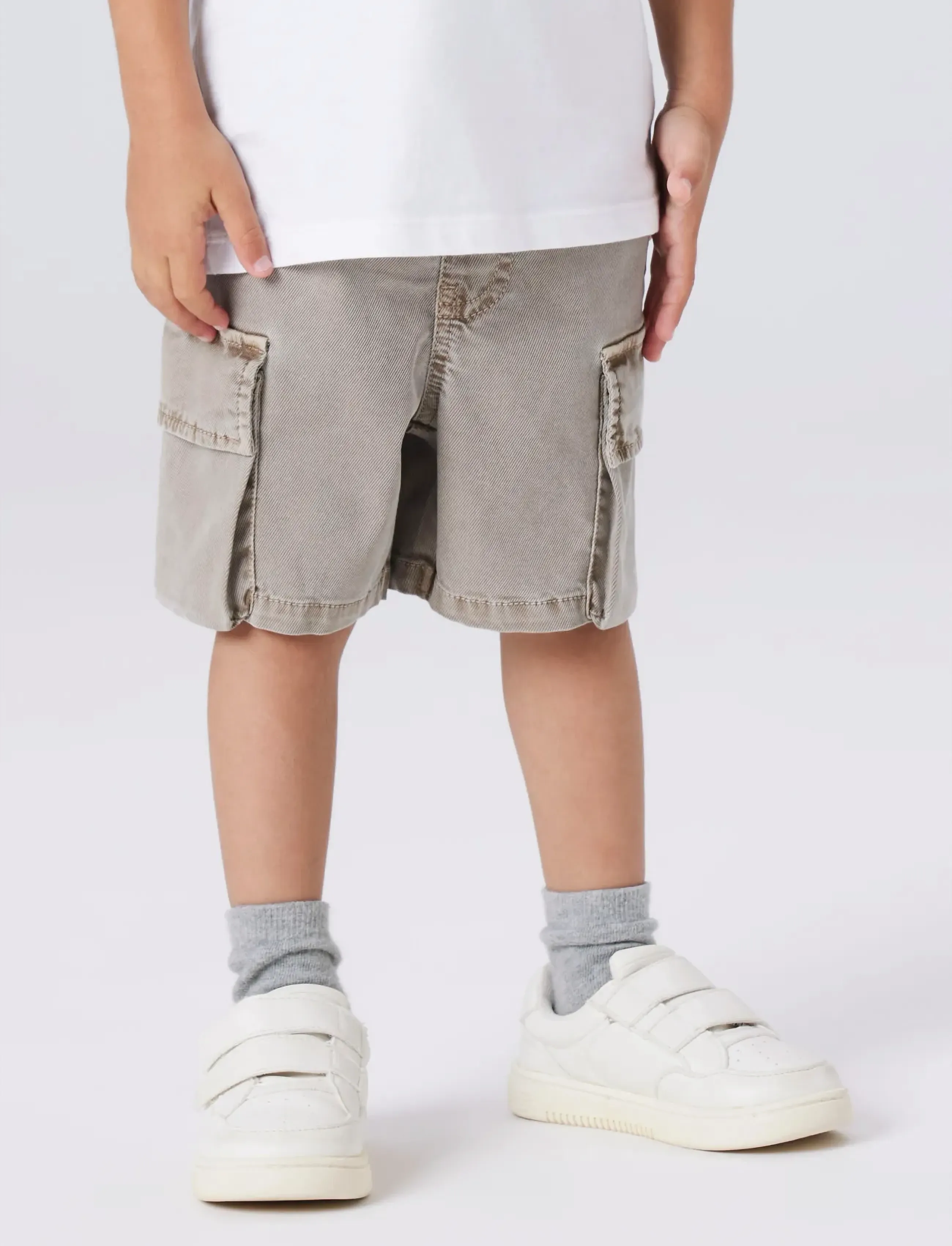 name it - NMMBEN B CARGO MK SHORTS 7805-PO NOOS - cargo shorts - chinchilla - 5