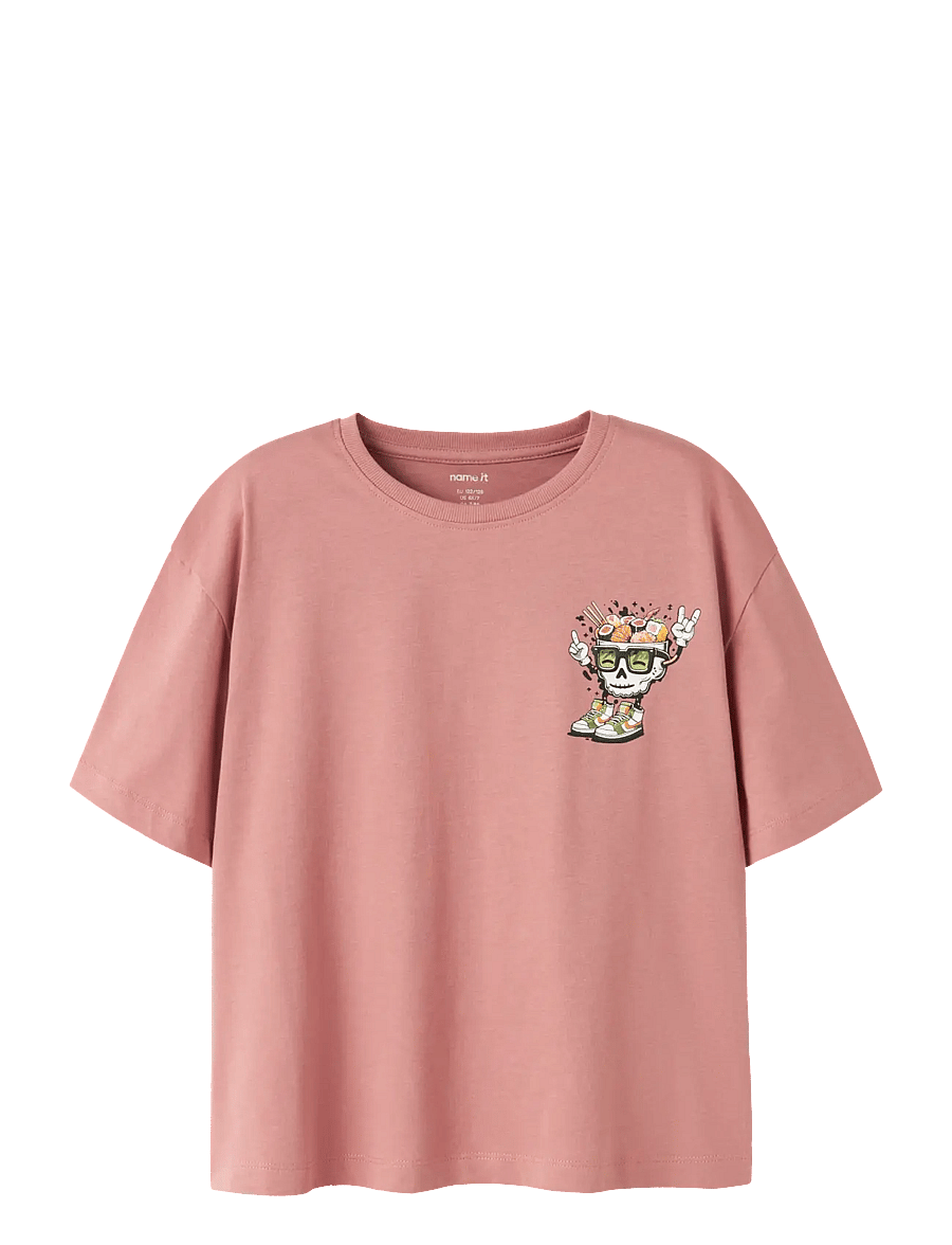 name it - NKMTHAD SS RLX TOP PS NOOS - lyhythihaiset t-paidat - ash rose - 1
