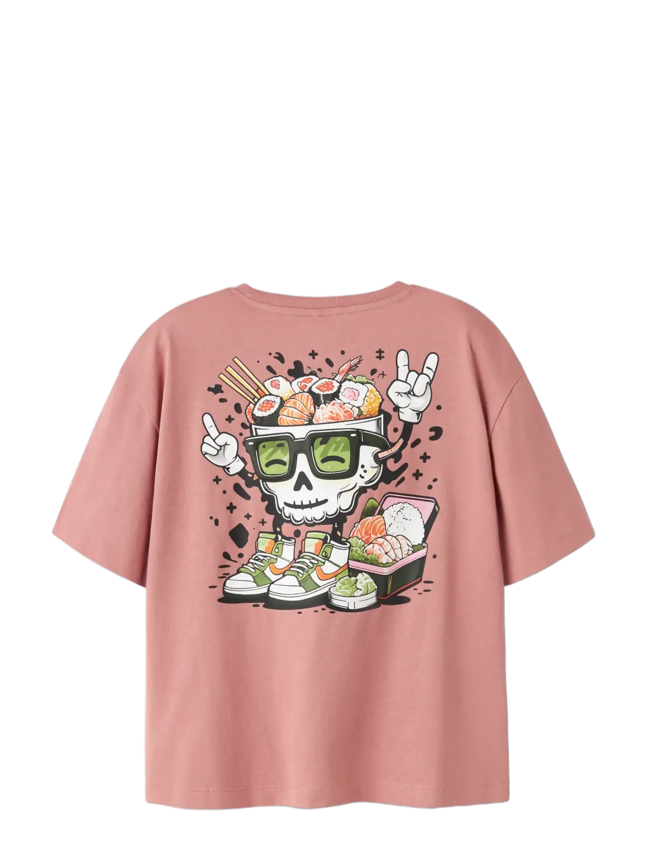 name it - NKMTHAD SS RLX TOP PS NOOS - lyhythihaiset t-paidat - ash rose - 2
