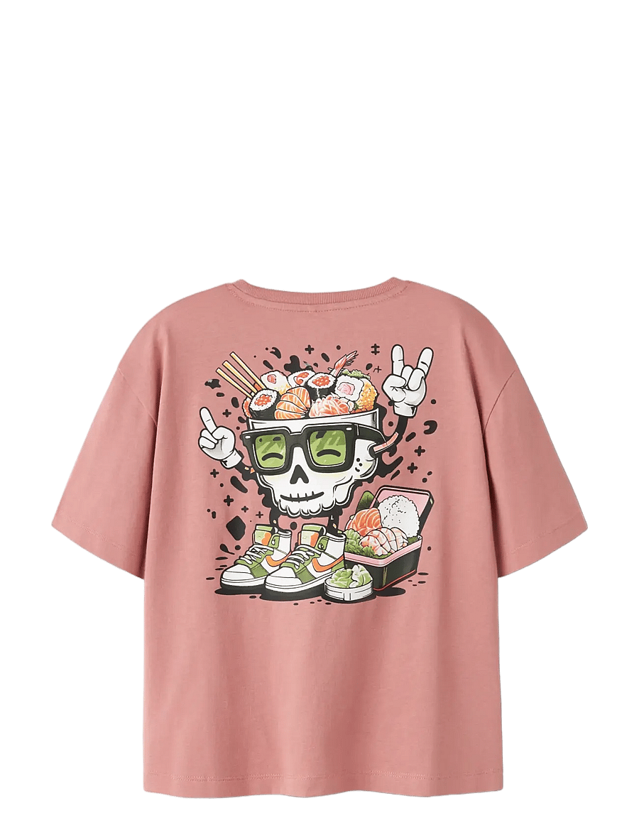 name it - NKMTHAD SS RLX TOP PS NOOS - lyhythihaiset t-paidat - ash rose - 2