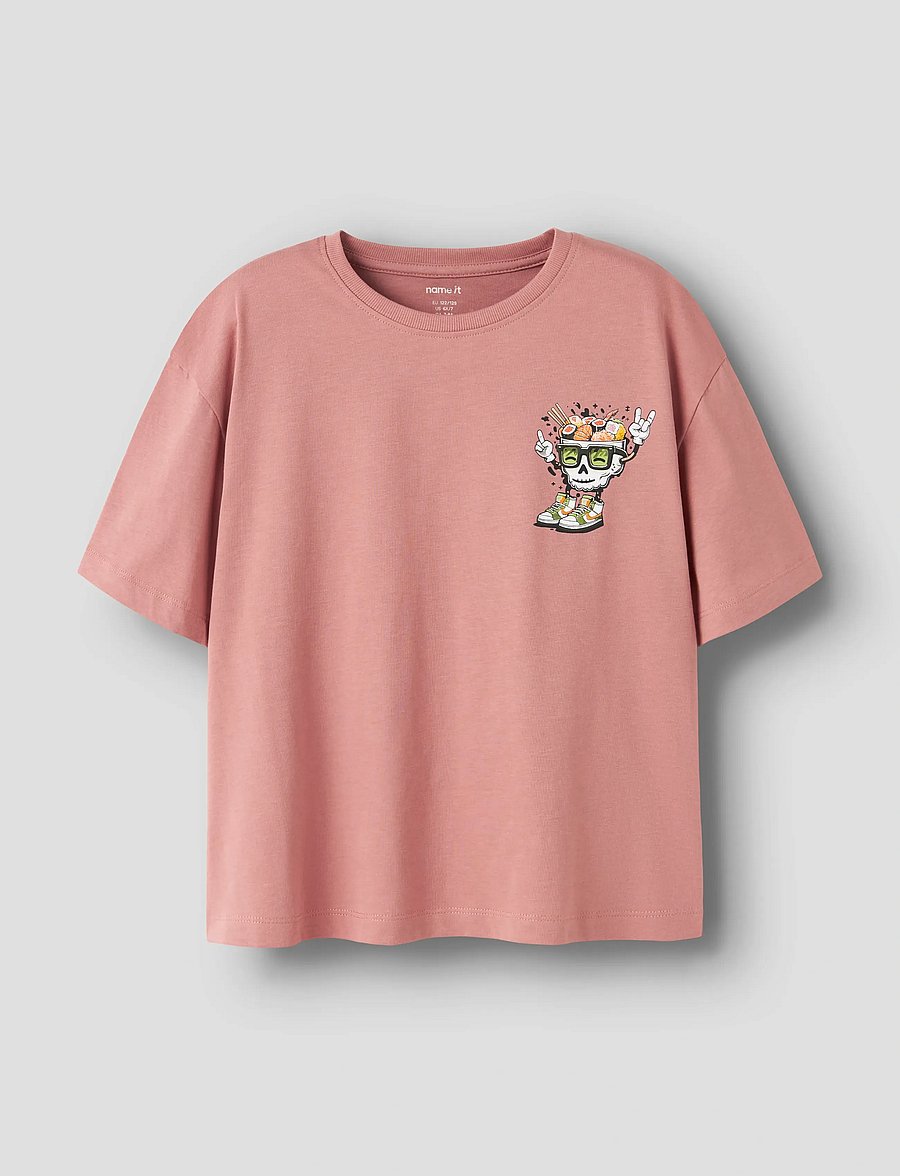 name it - NKMTHAD SS RLX TOP PS NOOS - lyhythihaiset t-paidat - ash rose - 0