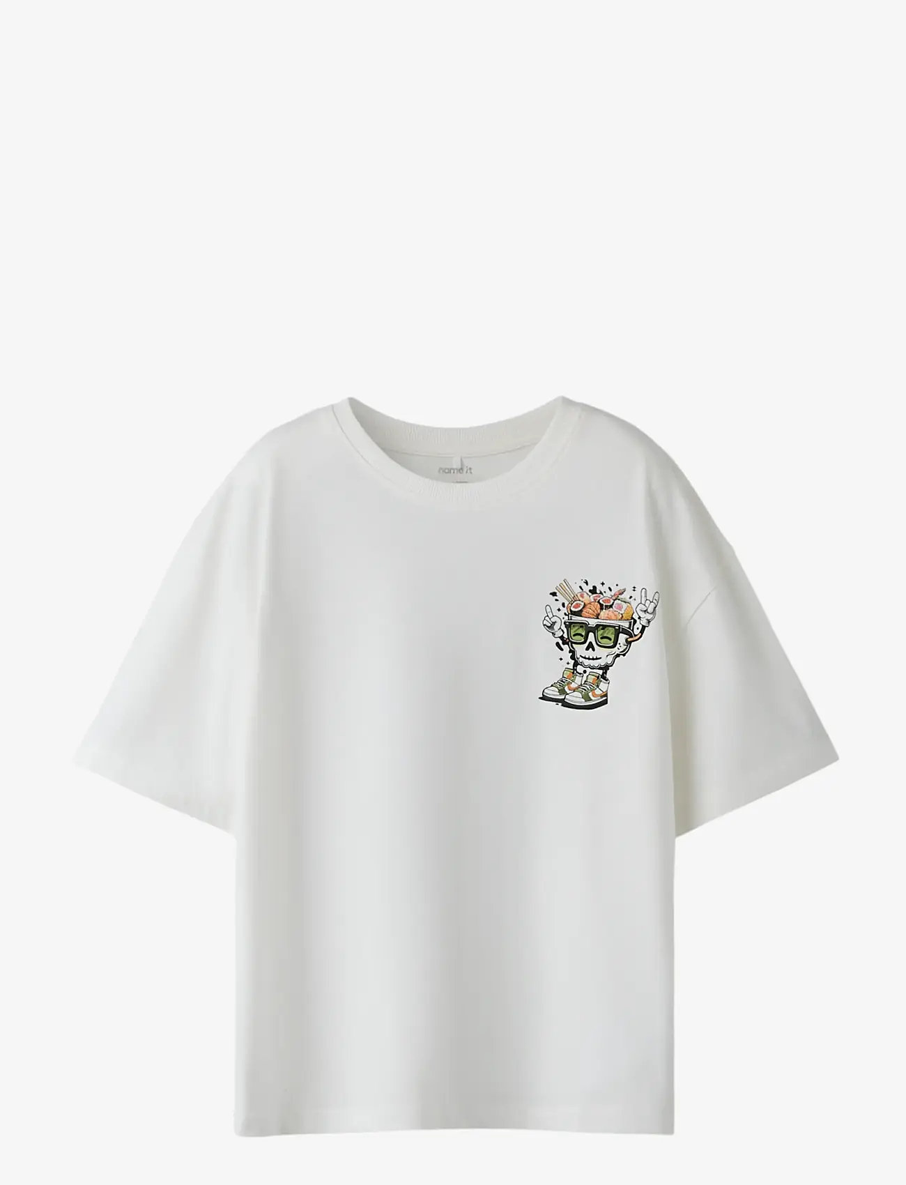 name it - NKMTHAD SS RLX TOP PS NOOS - kortærmede t-shirts - cloud dancer - 1