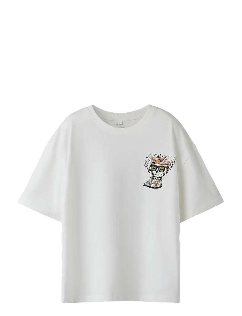 name it - NKMTHAD SS RLX TOP PS NOOS - kortærmede t-shirts - cloud dancer - 1