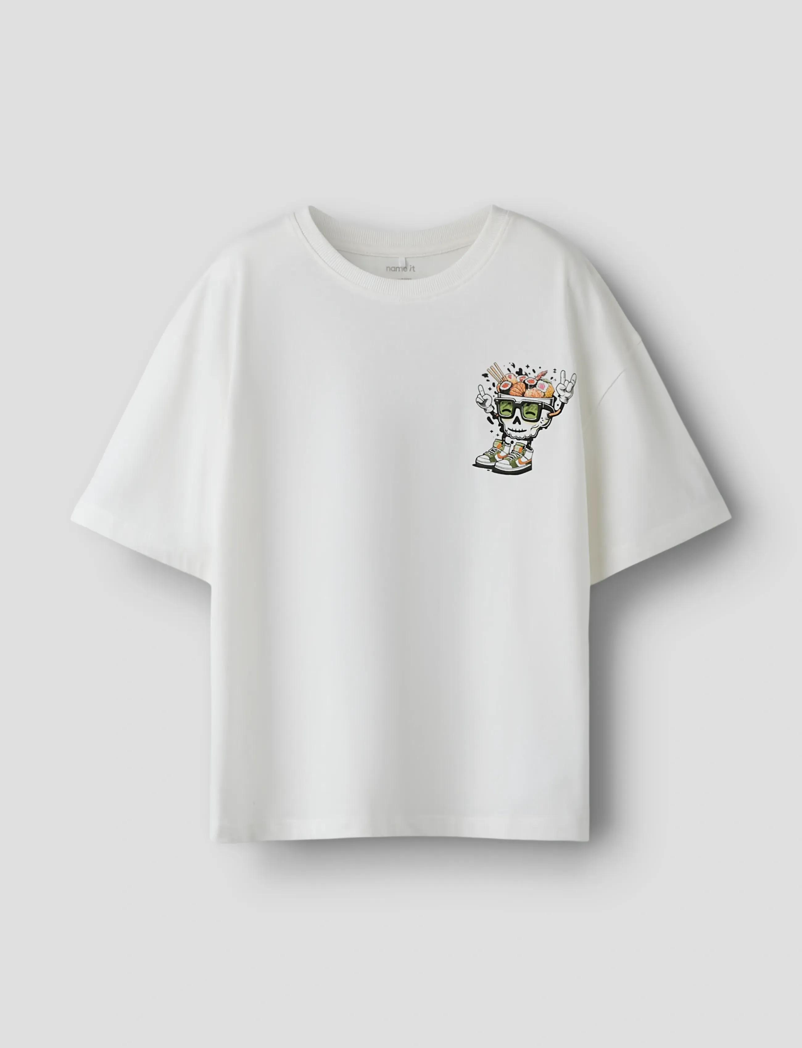 name it NKMTHAD SS RLX TOP PS NOOS - Yläosat - CLOUD DANCER / white