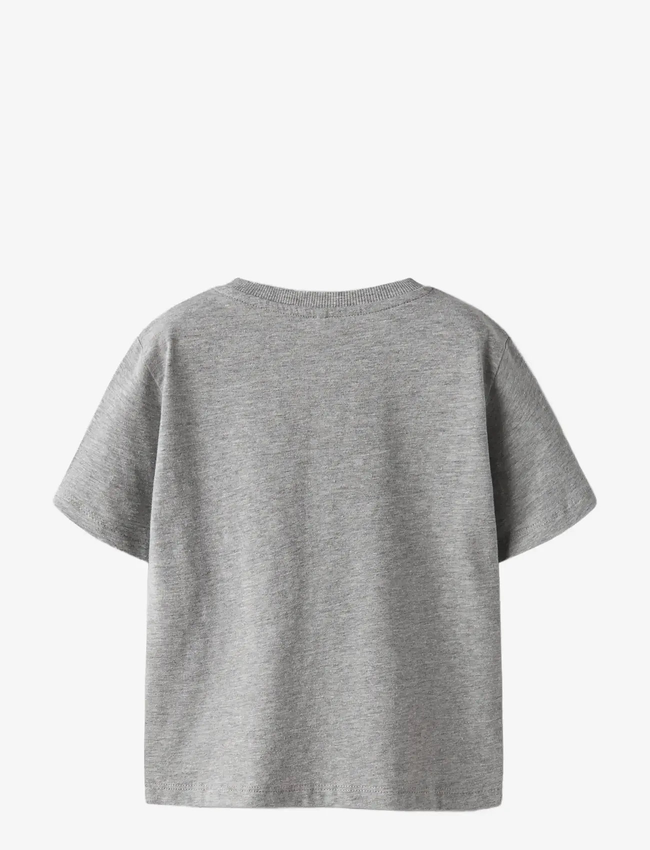name it - NMMBO SS NREG TOP BOX - kortærmede t-shirts - grey melange - 2