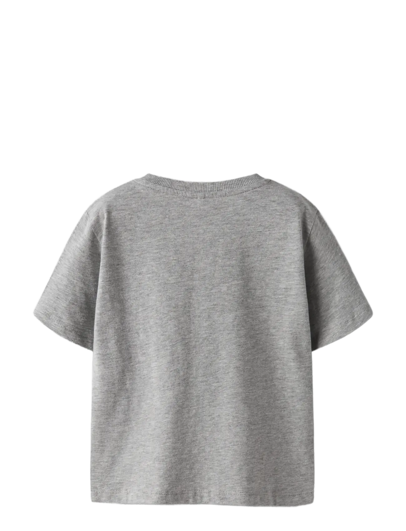 name it - NMMBO SS NREG TOP BOX - kortærmede t-shirts - grey melange - 2