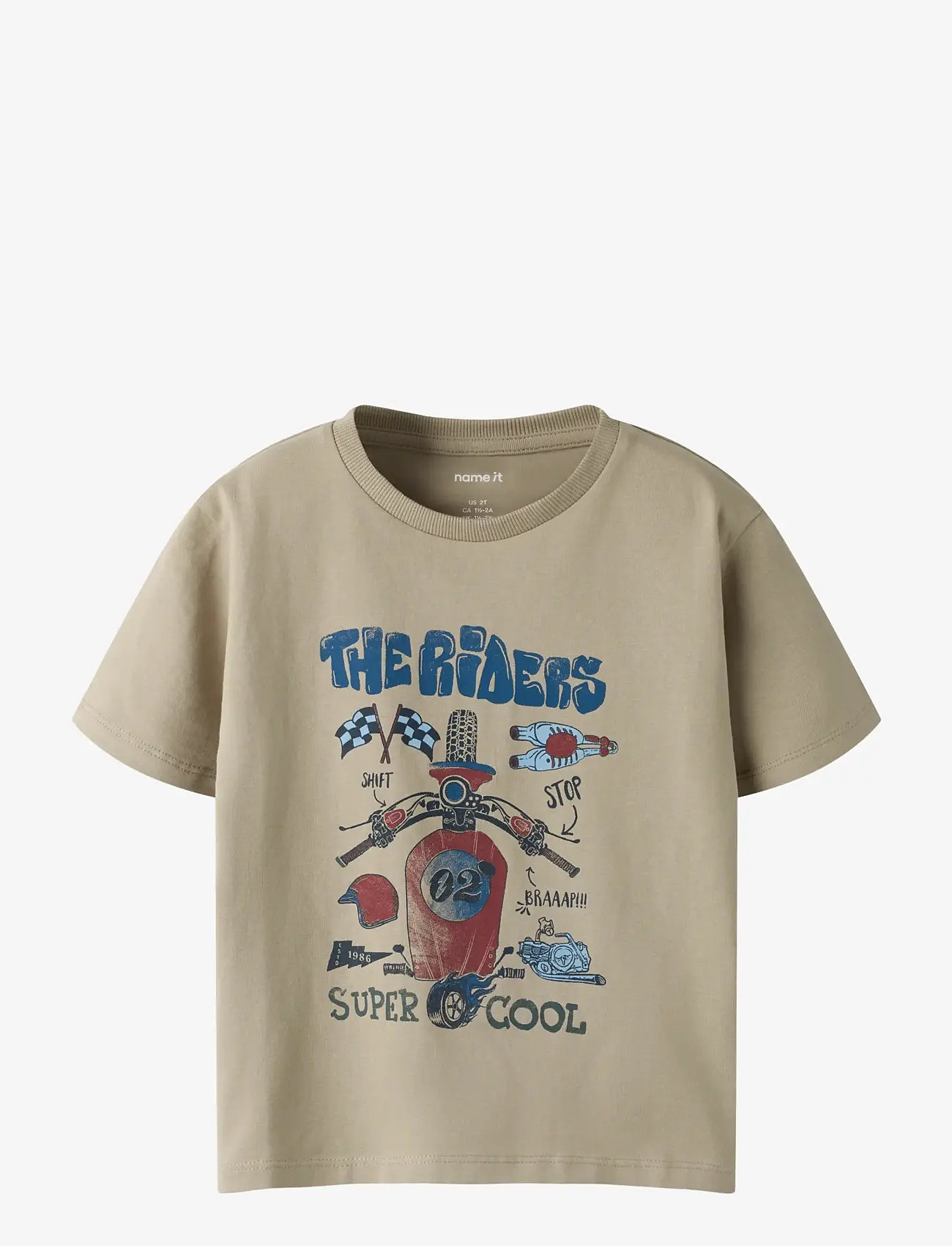 name it - NMMBO SS NREG TOP BOX - kortærmede t-shirts - vintage khaki - 1