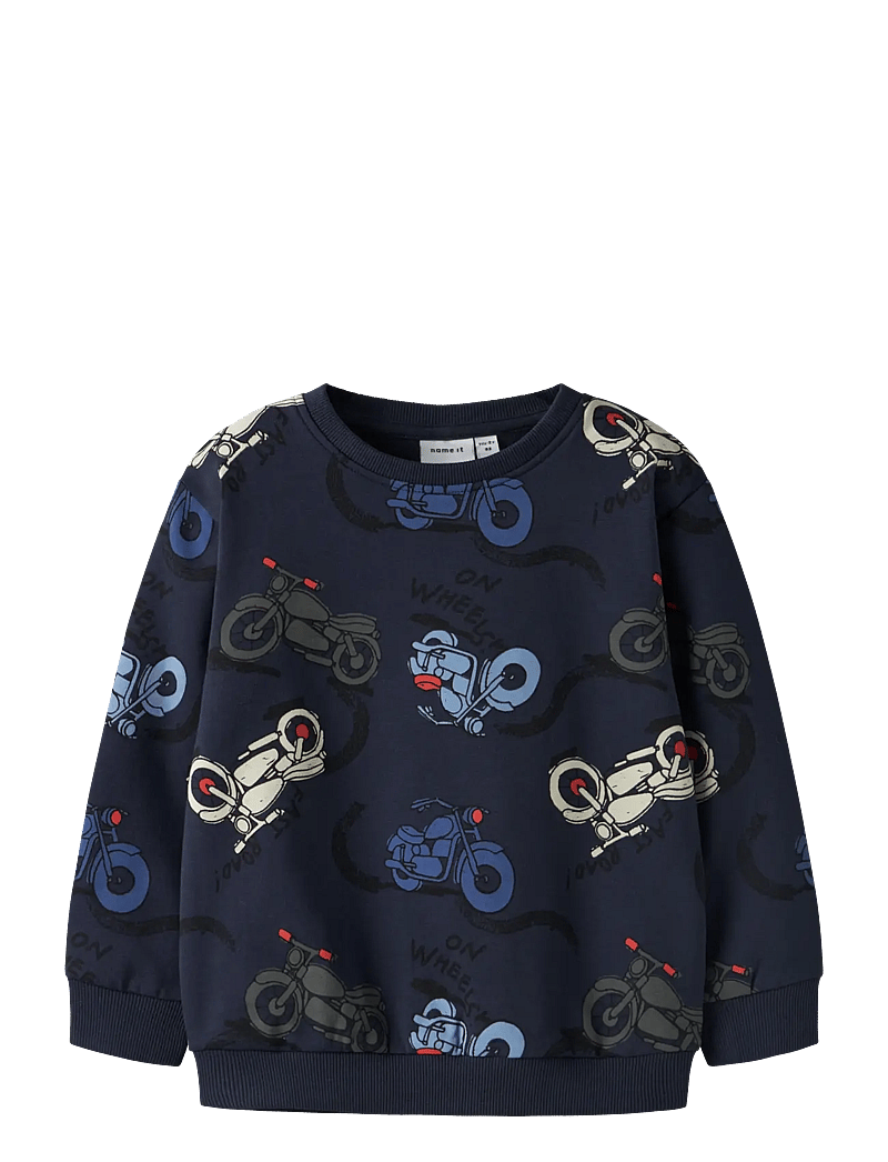 name it - NMMBRETT LS NREG SWEAT UNB BOX - dressipluusid - navy blazer - 1