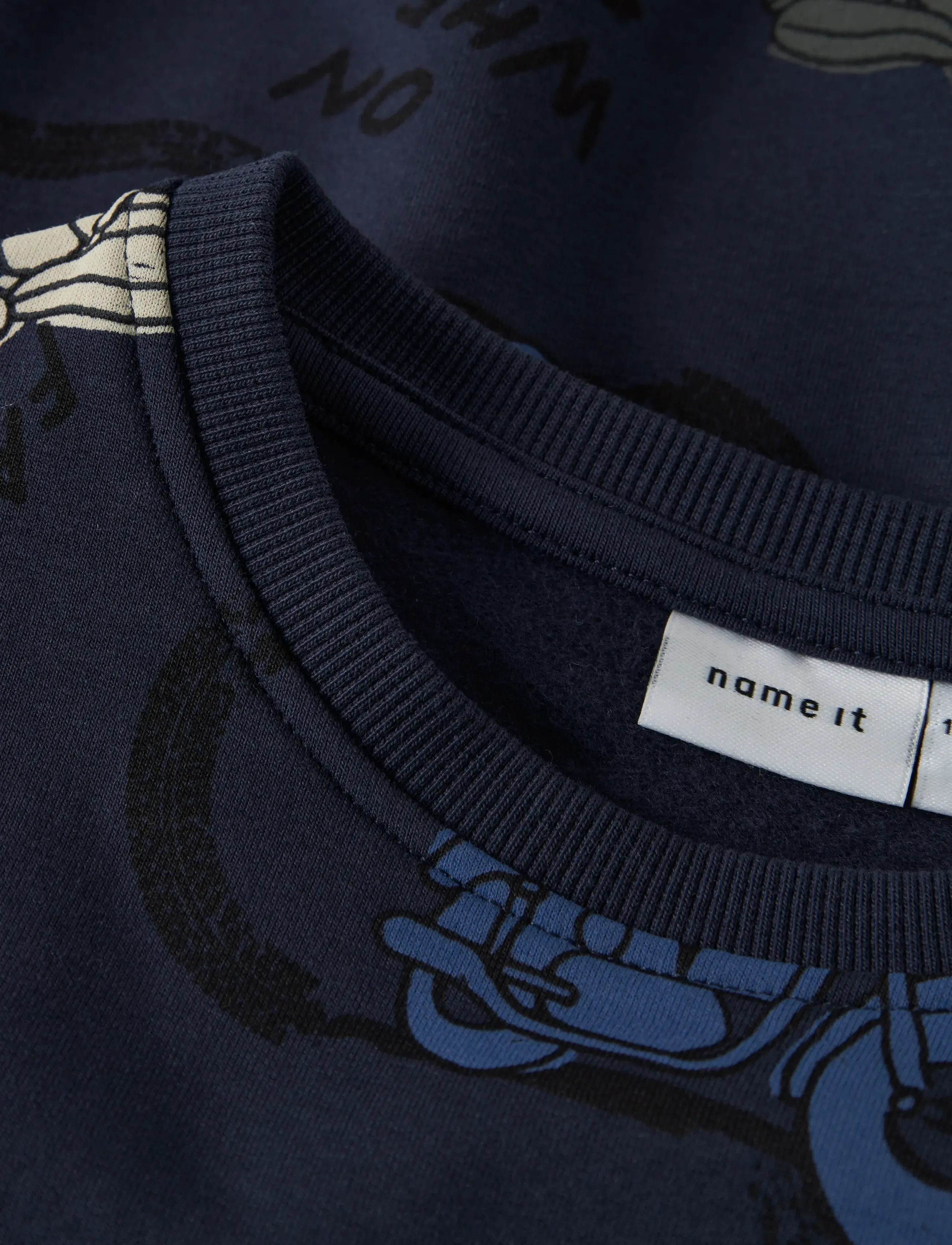 name it - NMMBRETT LS NREG SWEAT UNB BOX - sweatshirts - navy blazer - 3