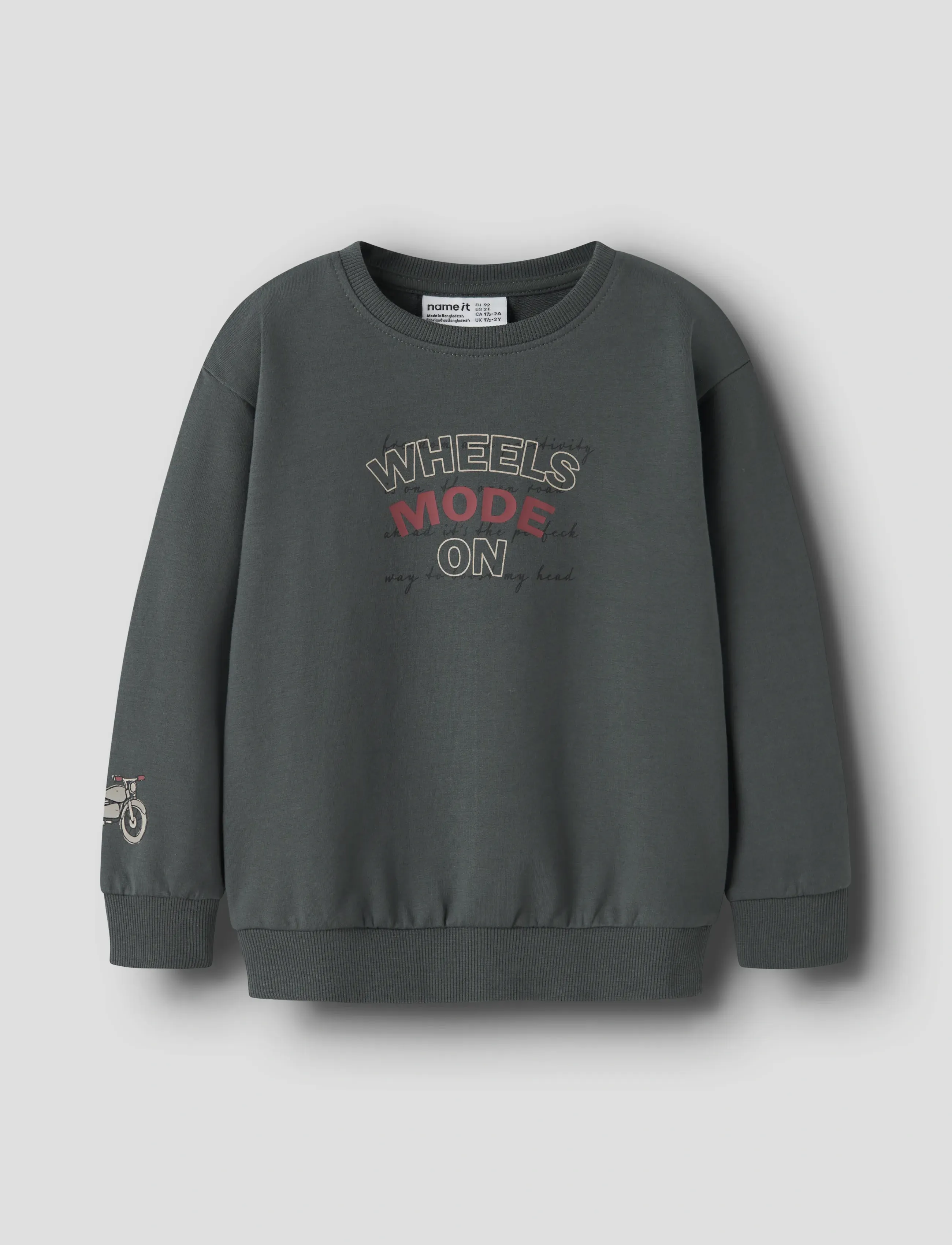 name it NMMBRETT LS NREG SWEAT UNB BOX - Sweatshirts - URBAN CHIC / grey
