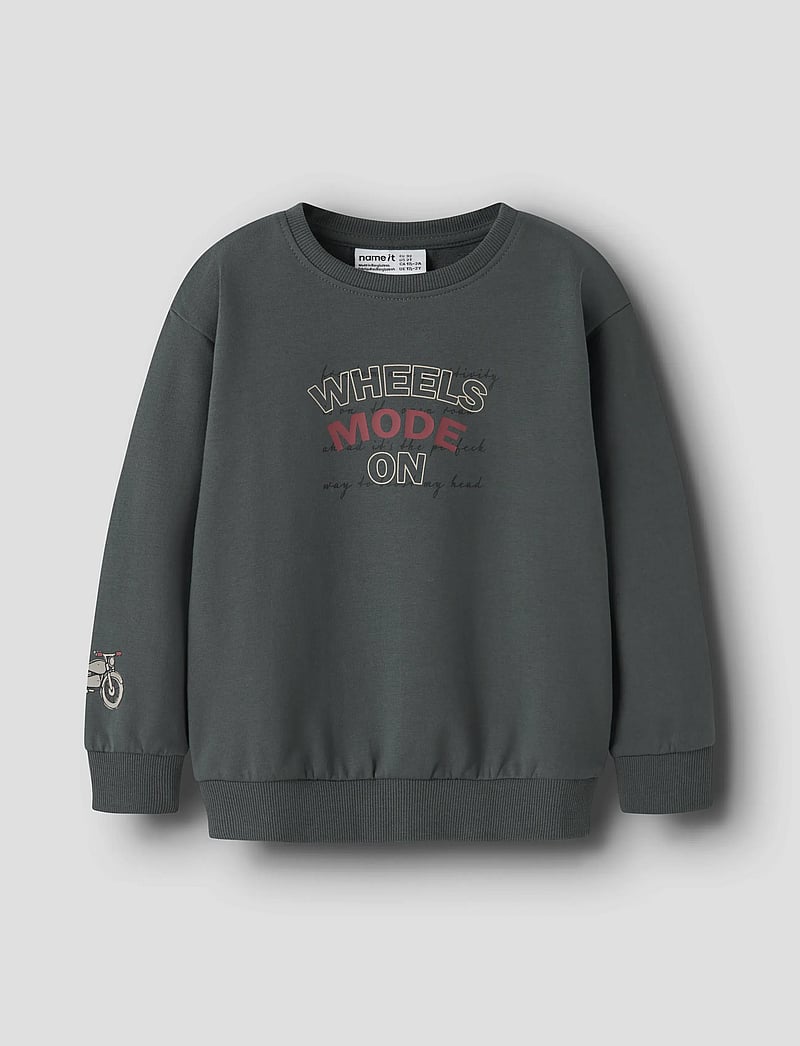 name it - NMMBRETT LS NREG SWEAT UNB BOX - sweatshirts - urban chic - 0