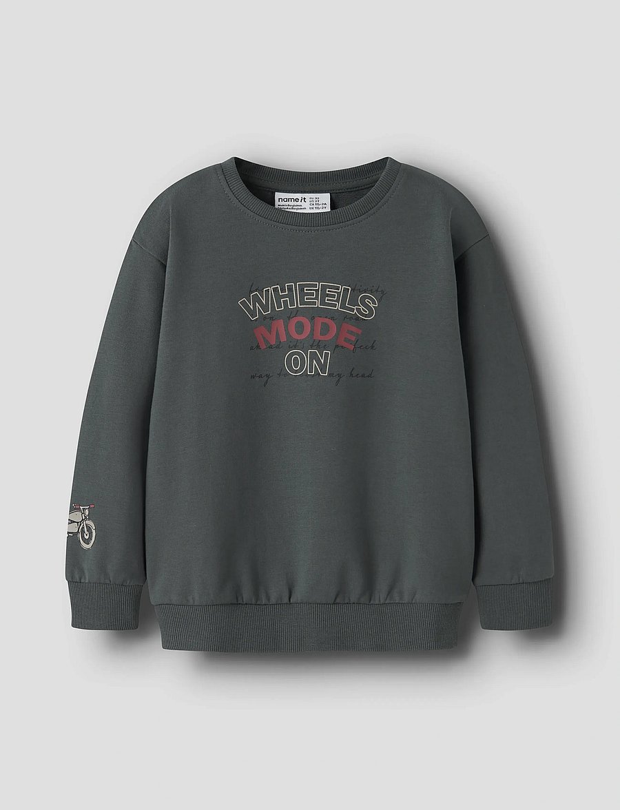 name it - NMMBRETT LS NREG SWEAT UNB BOX - sweatshirts - urban chic - 0