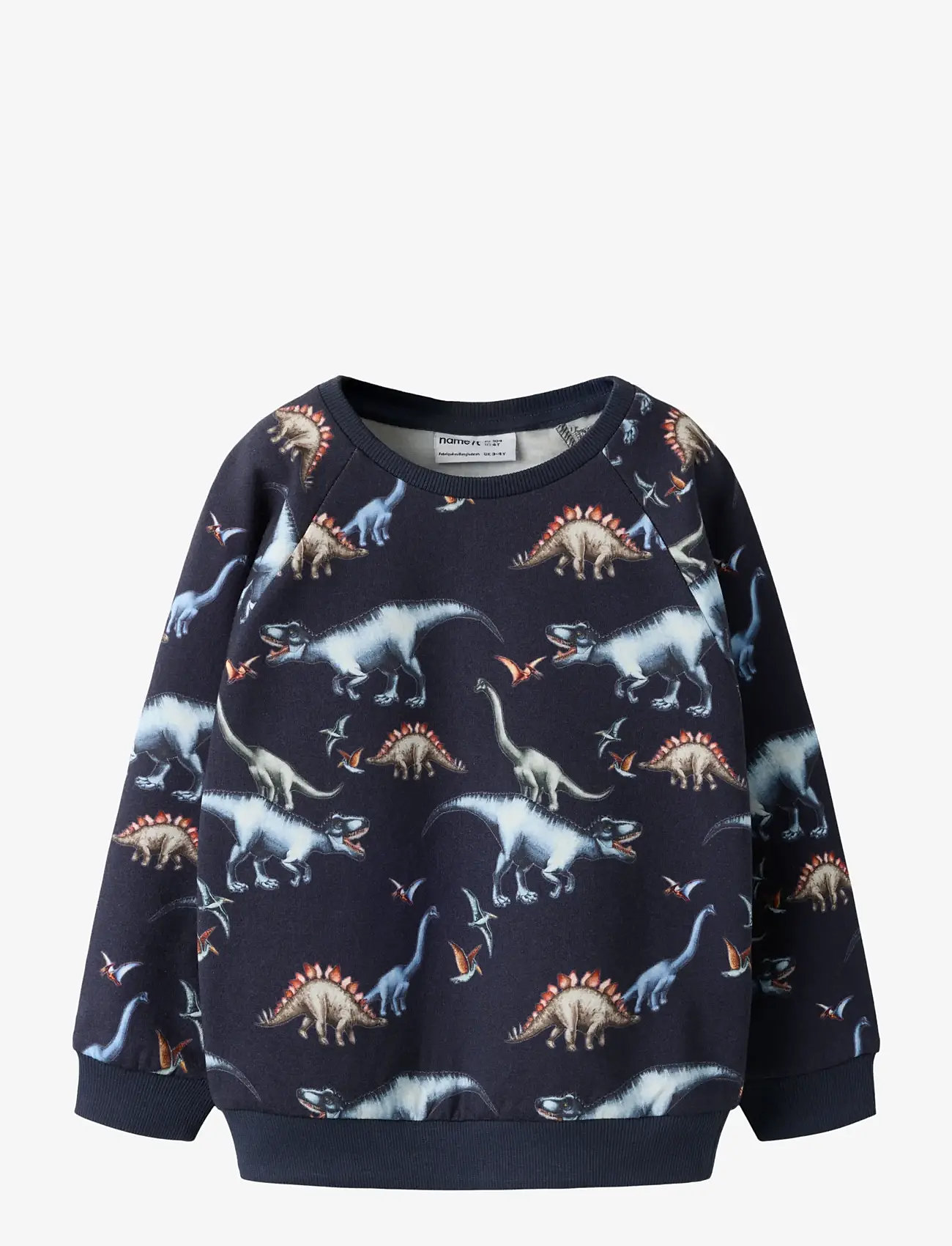 name it - NMMBERTIL LS NREG SWEAT BRU - sweatshirts - navy blazer - 1