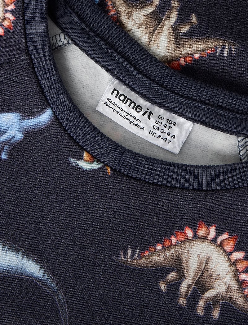 name it - NMMBERTIL LS NREG SWEAT BRU - sweatshirts - navy blazer - 3
