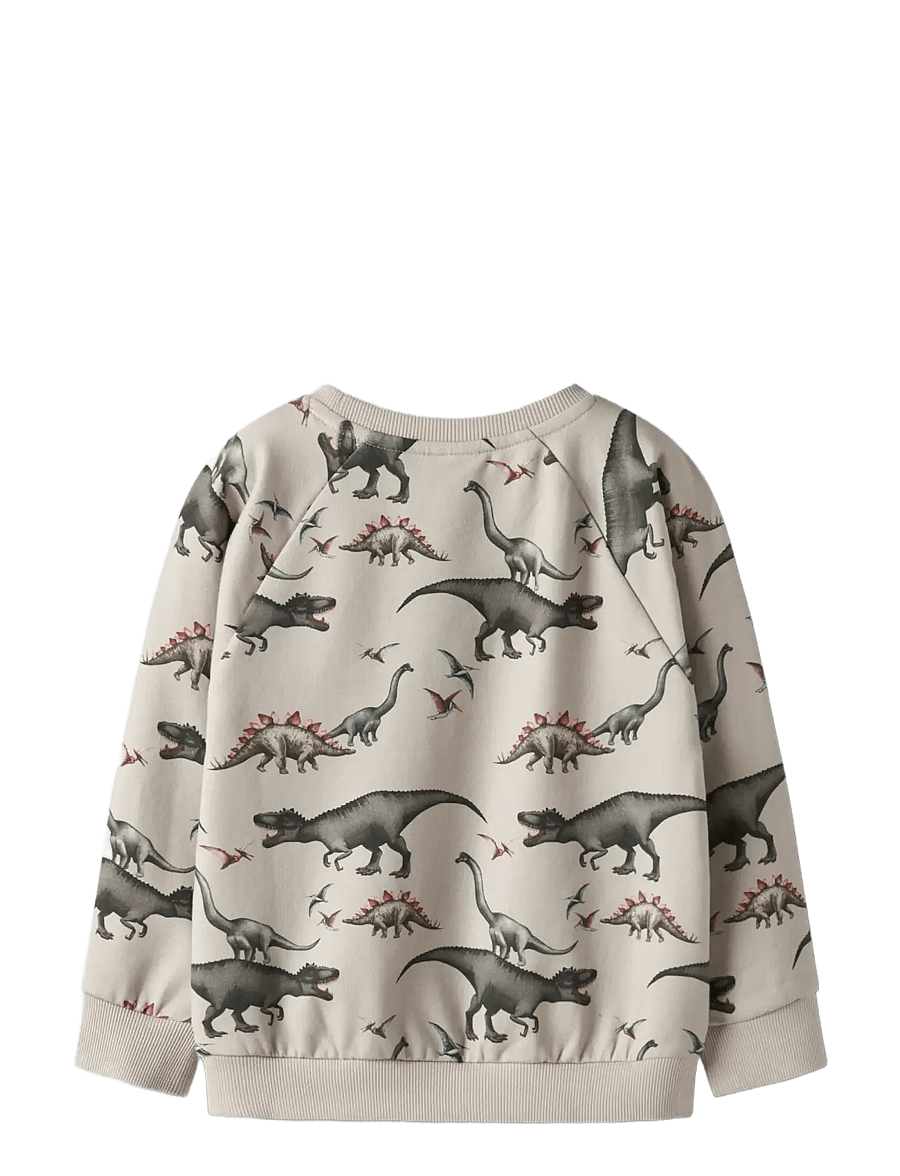 name it - NMMBERTIL LS NREG SWEAT BRU - sweatshirts - pumice stone - 2