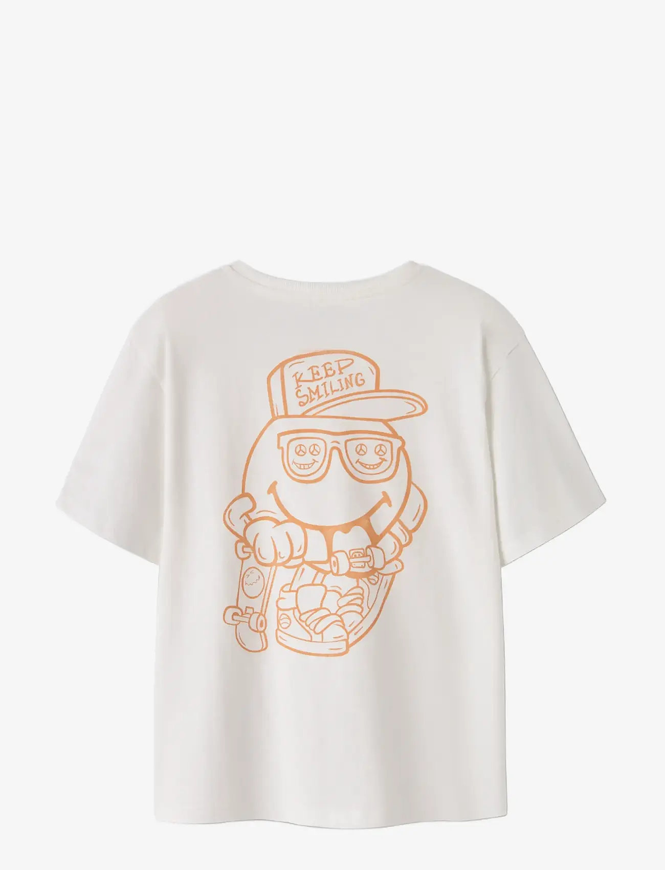 name it - NKMBANON SS NREG TOP BOX PS - kortærmede t-shirts - cloud dancer - 2