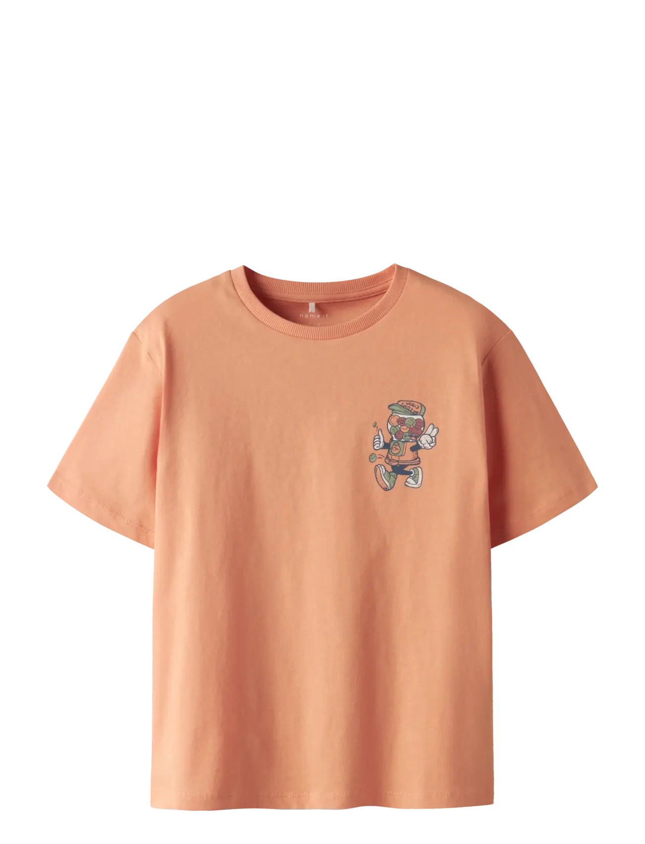 name it NKMBANON SS NREG TOP BOX PS - Basplagg - SHELL CORAL / orange