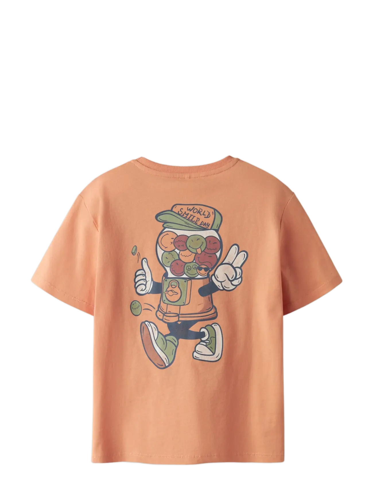 name it - NKMBANON SS NREG TOP BOX PS - kortærmede t-shirts - shell coral - 2
